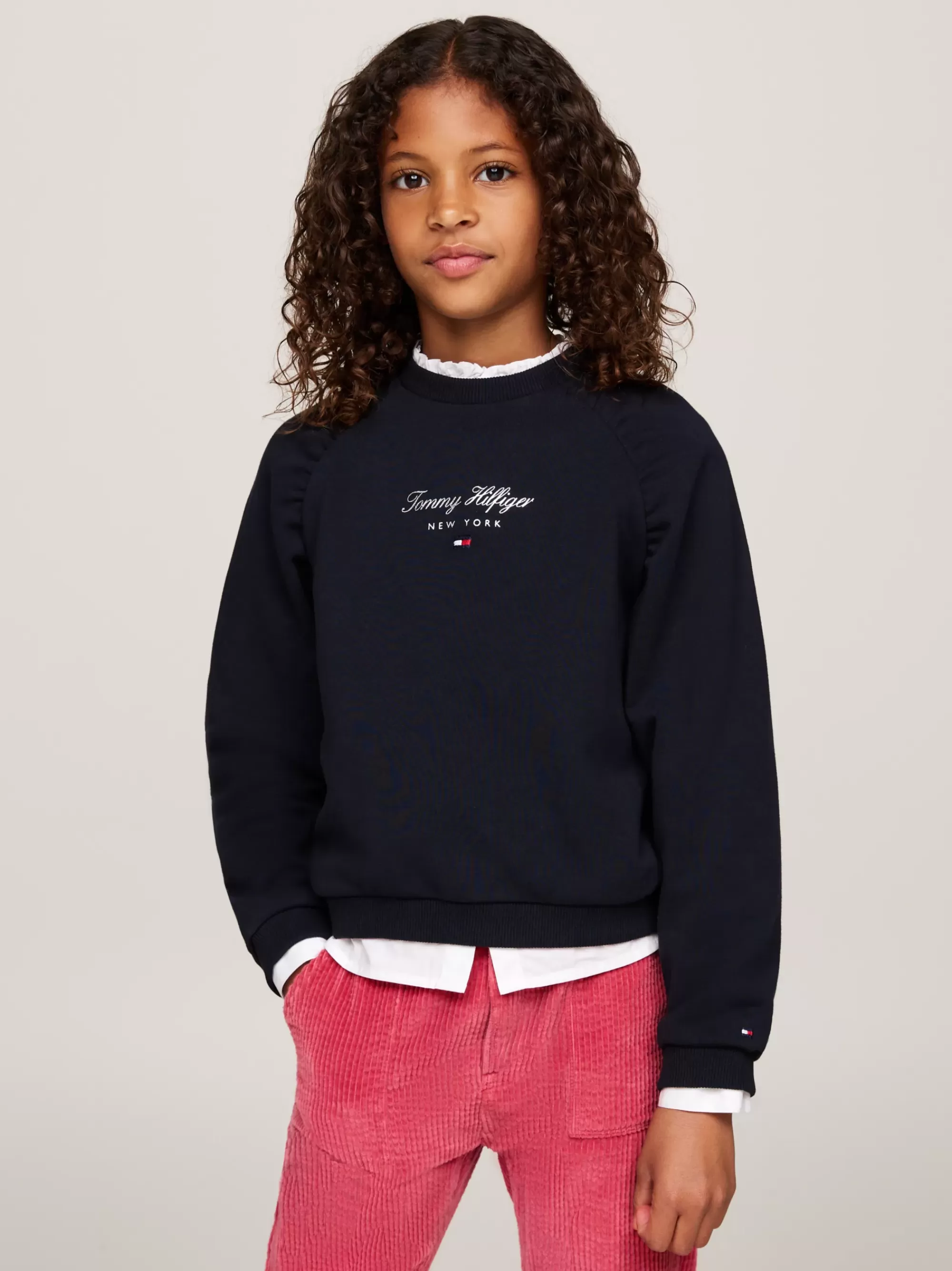 Sweatshirts & Hoodies*Tommy Hilfiger Relaxed Fit Sweatshirt Met Scriptlogo DESERT SKY