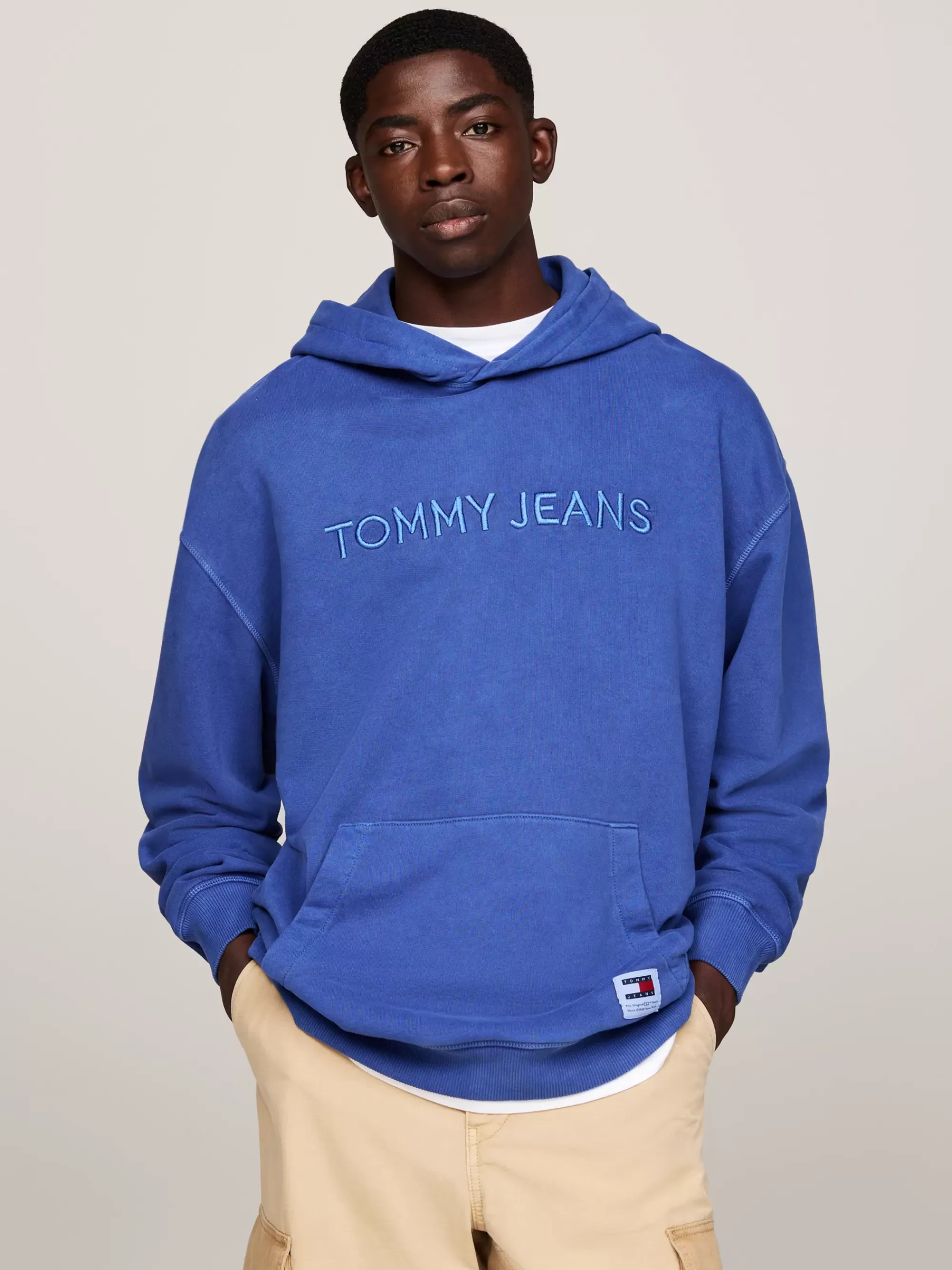 Sweatshirts & Hoodies*Tommy Hilfiger Relaxed Hoodie Met Geborduurd Logo BRIGHT BLUE