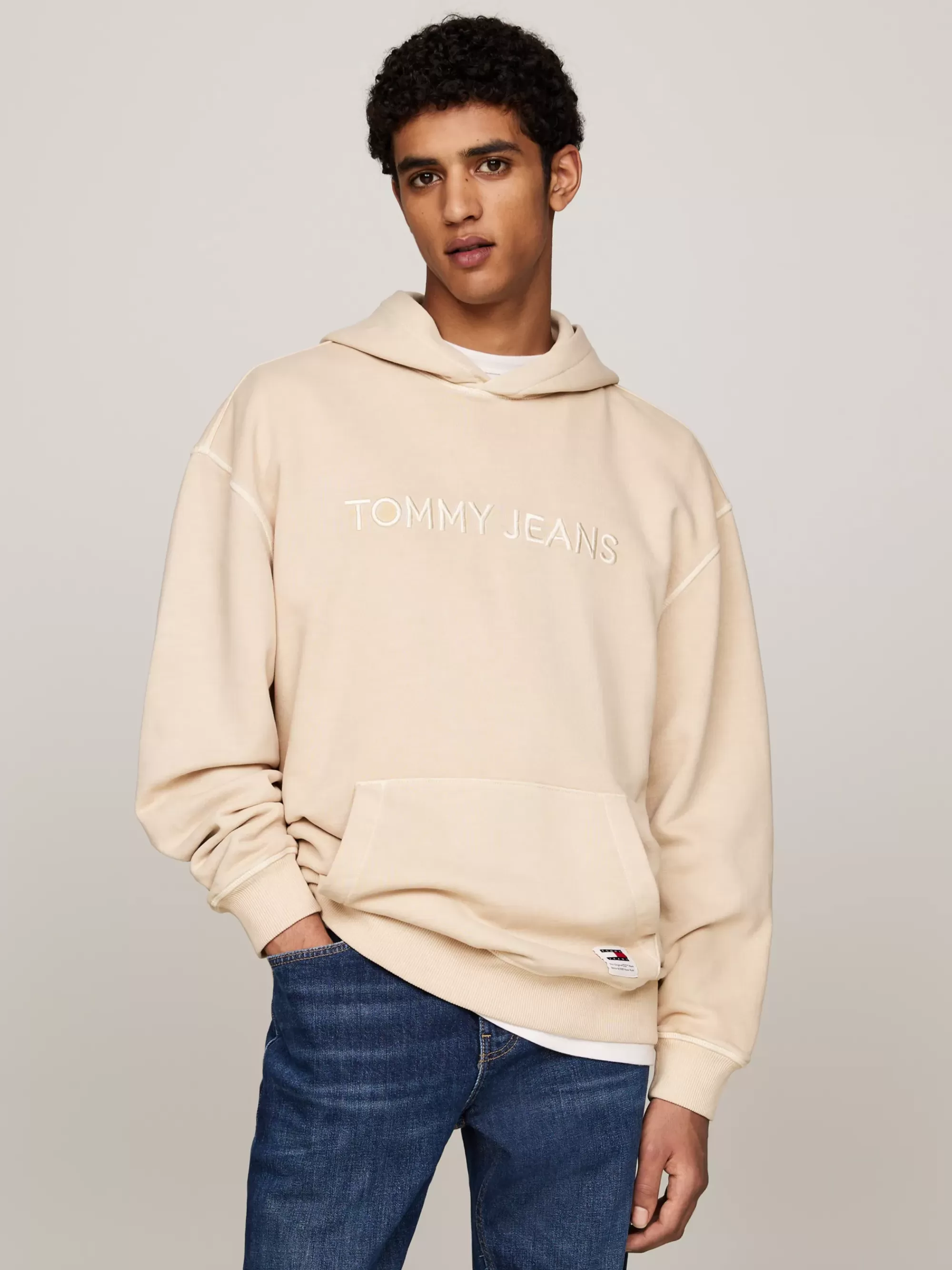 Sweatshirts & Hoodies*Tommy Hilfiger Relaxed Hoodie Met Geborduurd Logo GENTLE GOLD