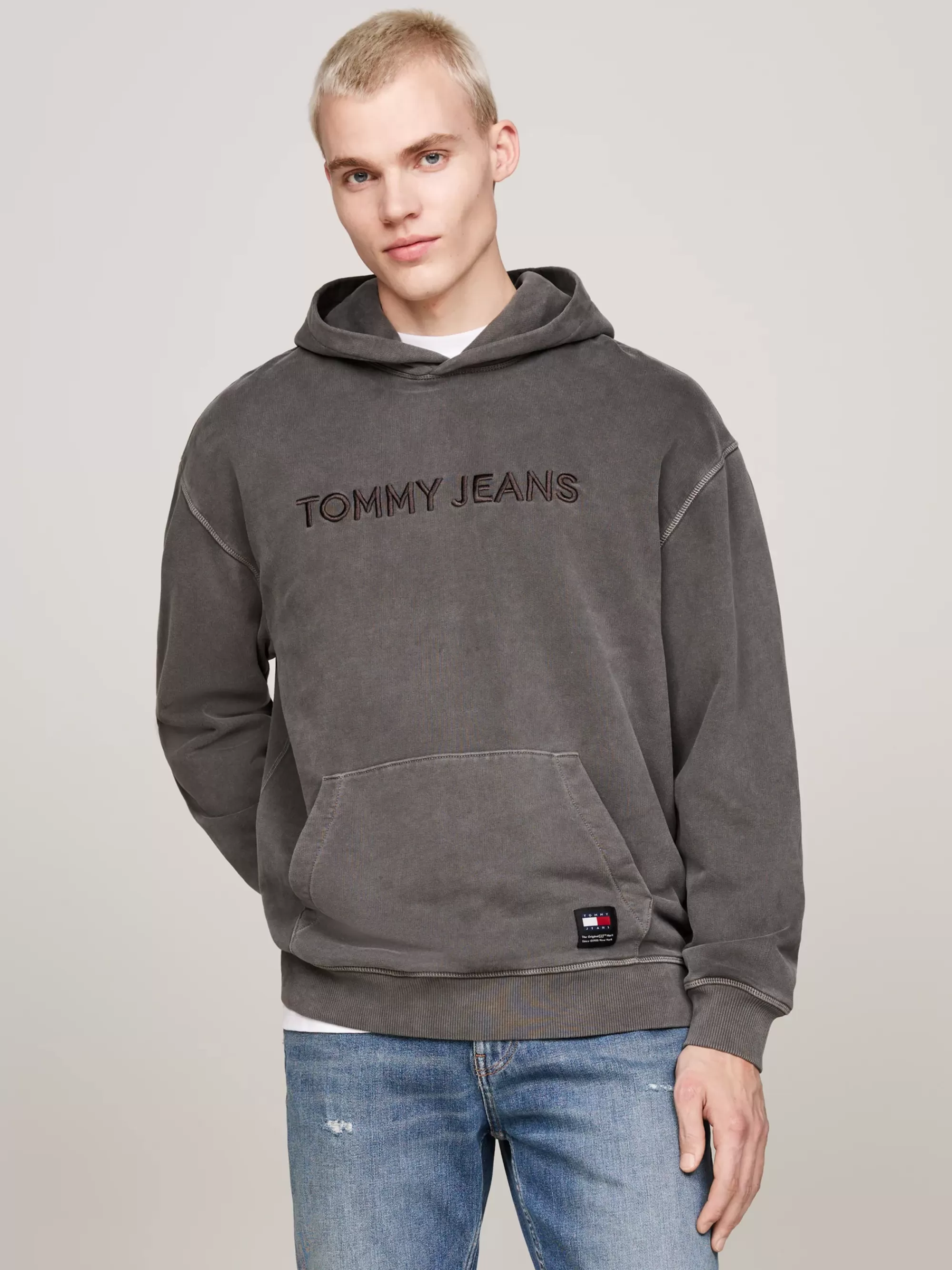 Sweatshirts & Hoodies*Tommy Hilfiger Relaxed Hoodie Met Geborduurd Logo BLACK