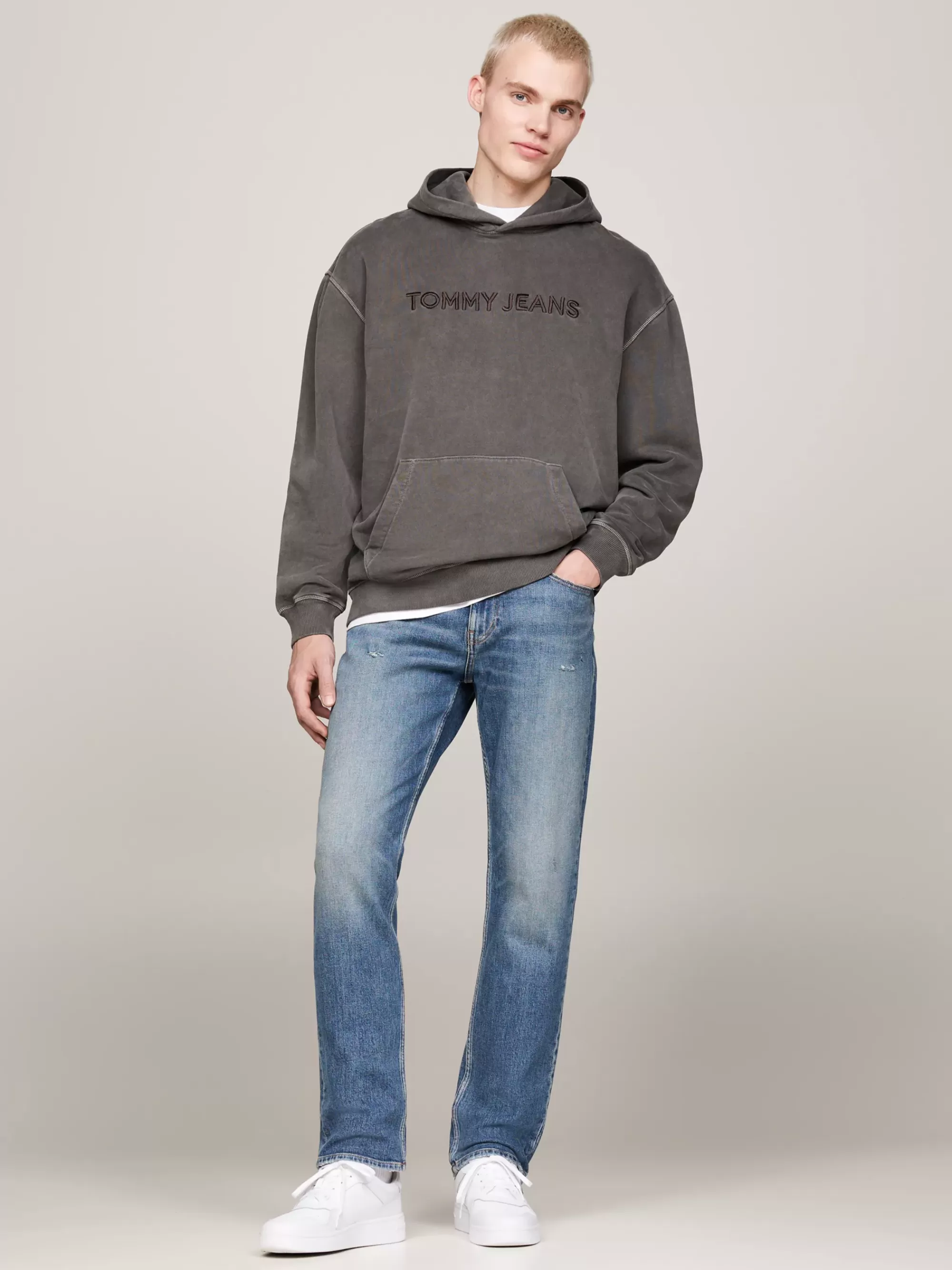 Sweatshirts & Hoodies*Tommy Hilfiger Relaxed Hoodie Met Geborduurd Logo BLACK