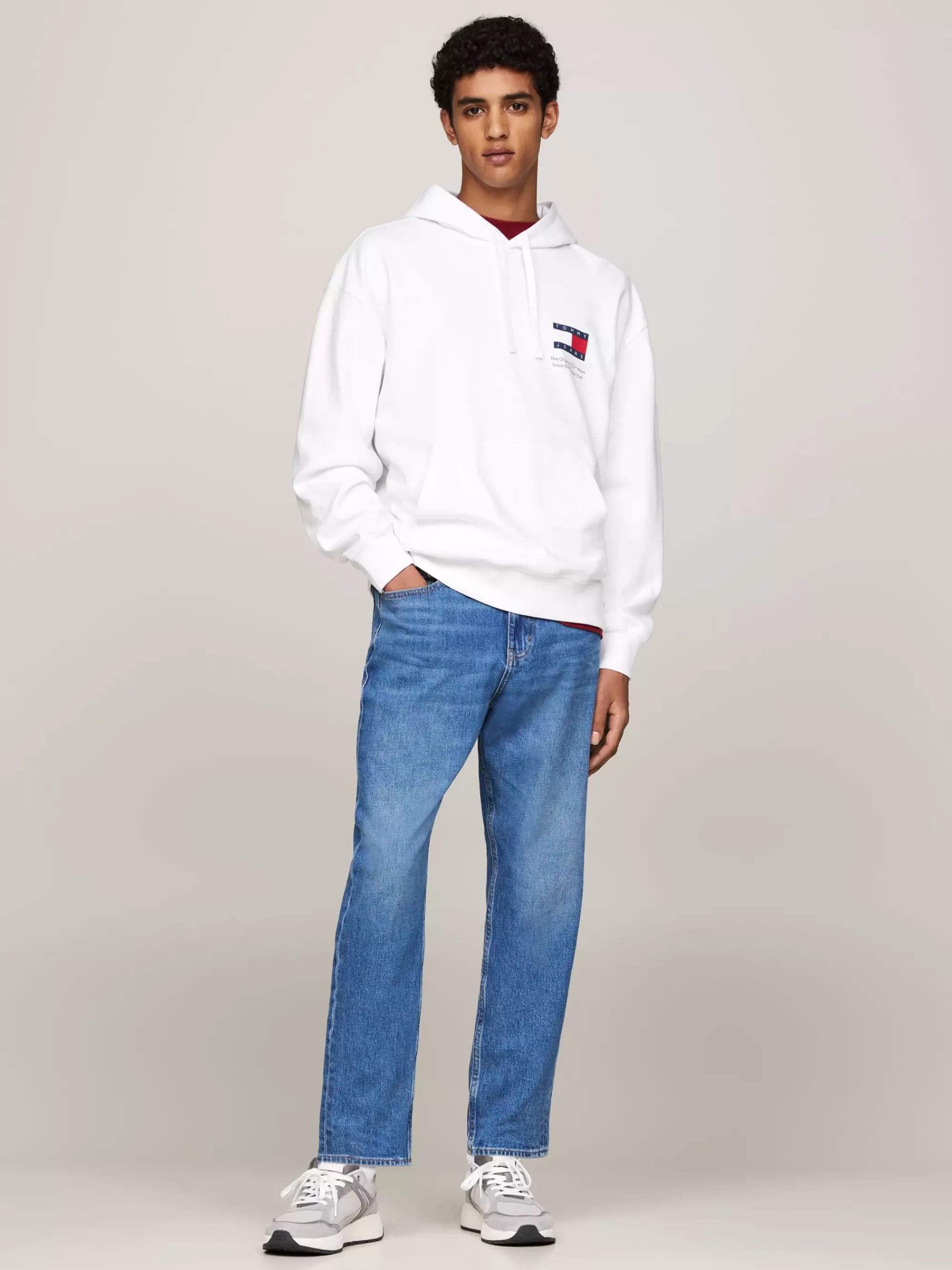 Sweatshirts & Hoodies*Tommy Hilfiger Relaxed Hoodie Met Graphic Op De Rug WHITE