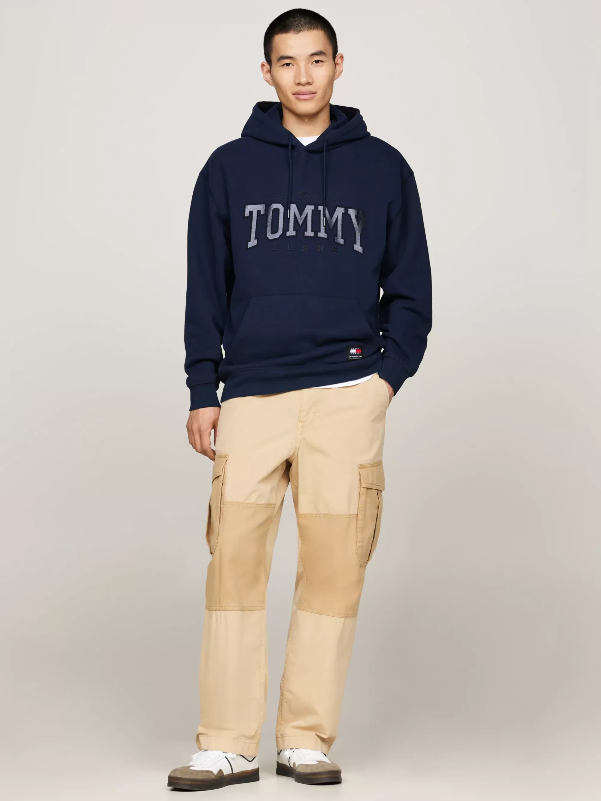 Sweatshirts & Hoodies*Tommy Hilfiger Relaxed Hoodie Met Metallic Logo DARK NIGHT NAVY