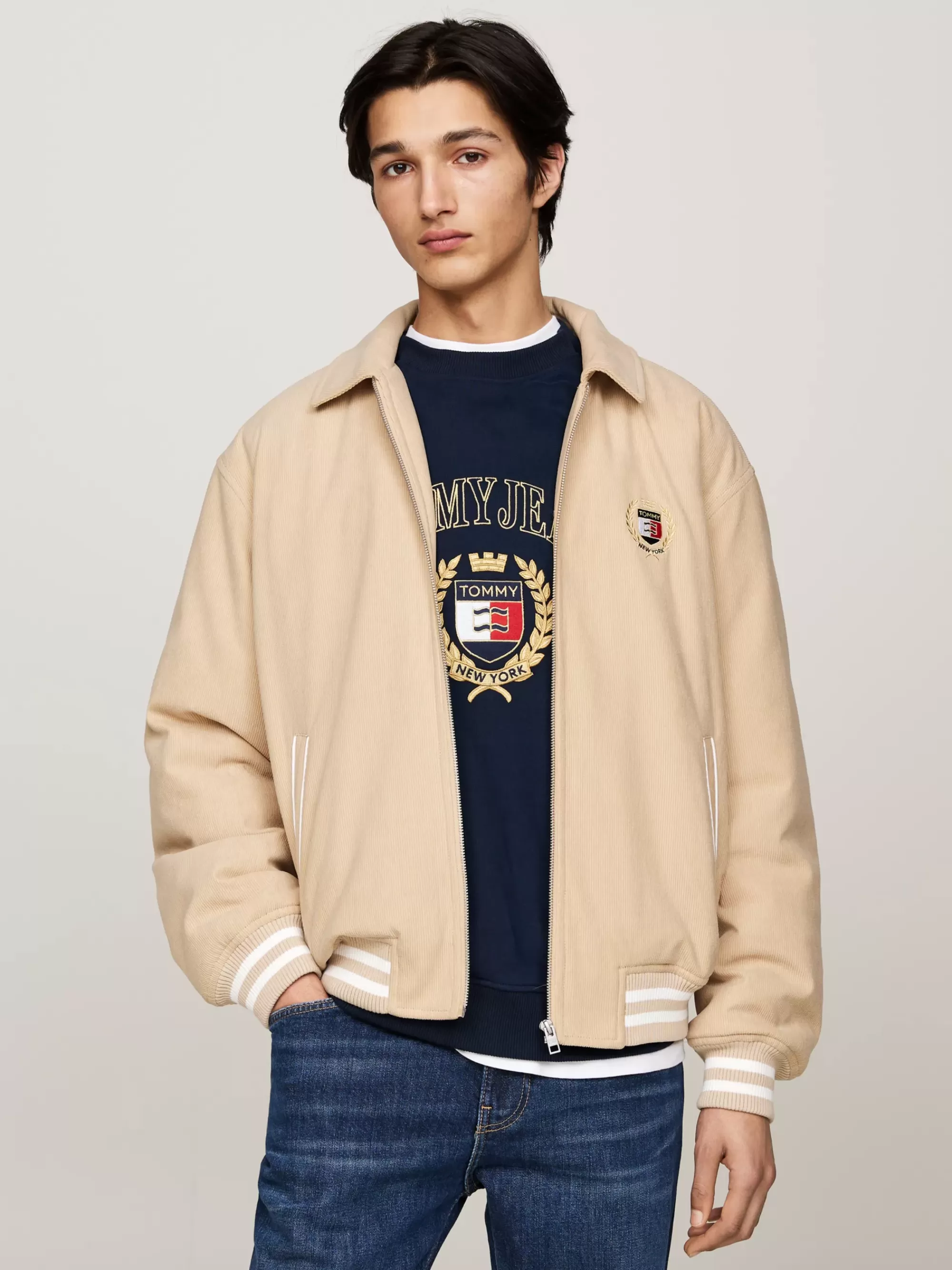 Jassen & Jacks | Bomberjacks*Tommy Hilfiger Relaxed Letterman-jack Van Corduroy GENTLE GOLD