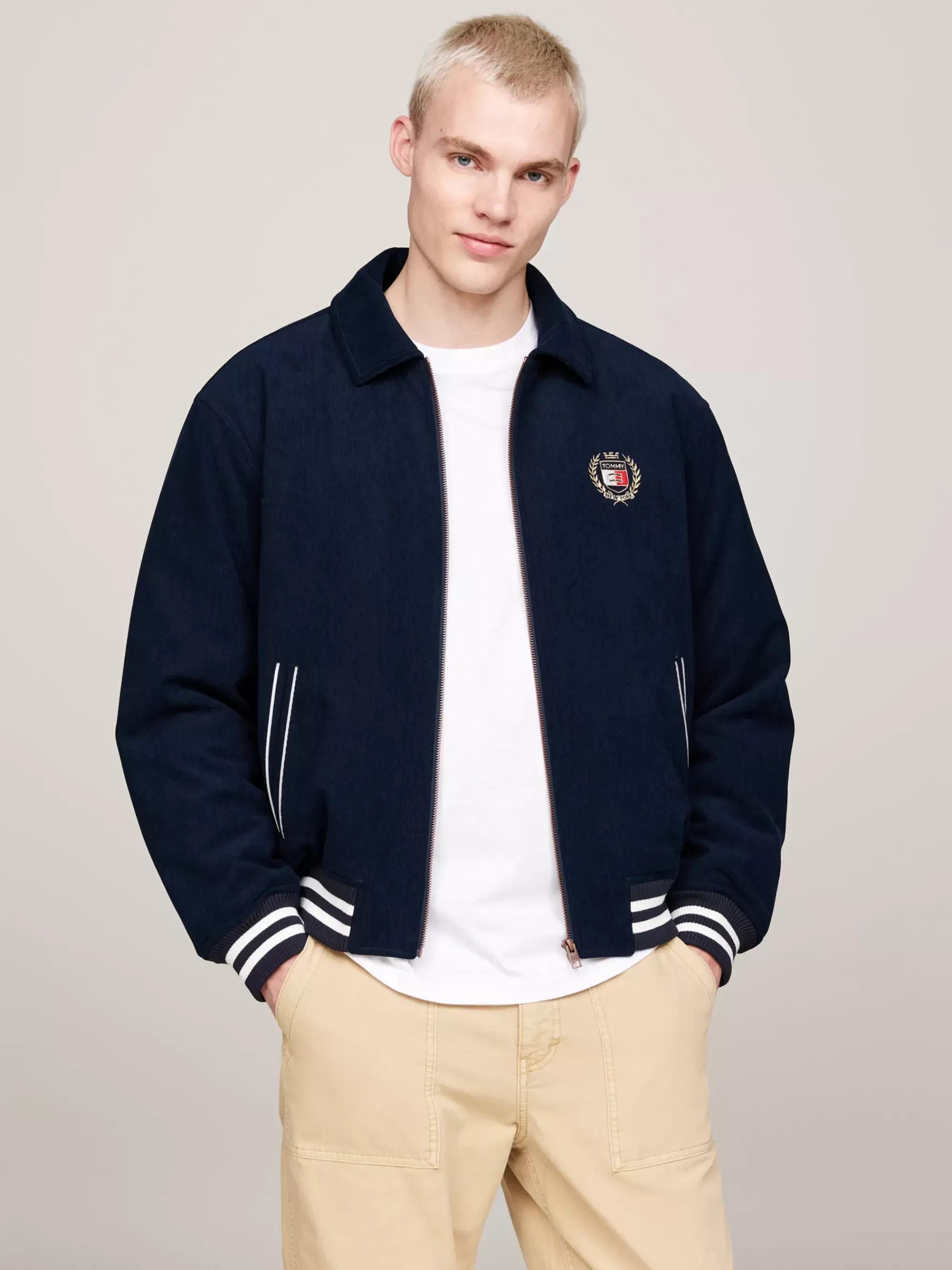 Jassen & Jacks | Bomberjacks*Tommy Hilfiger Relaxed Letterman-jack Van Corduroy DARK NIGHT NAVY