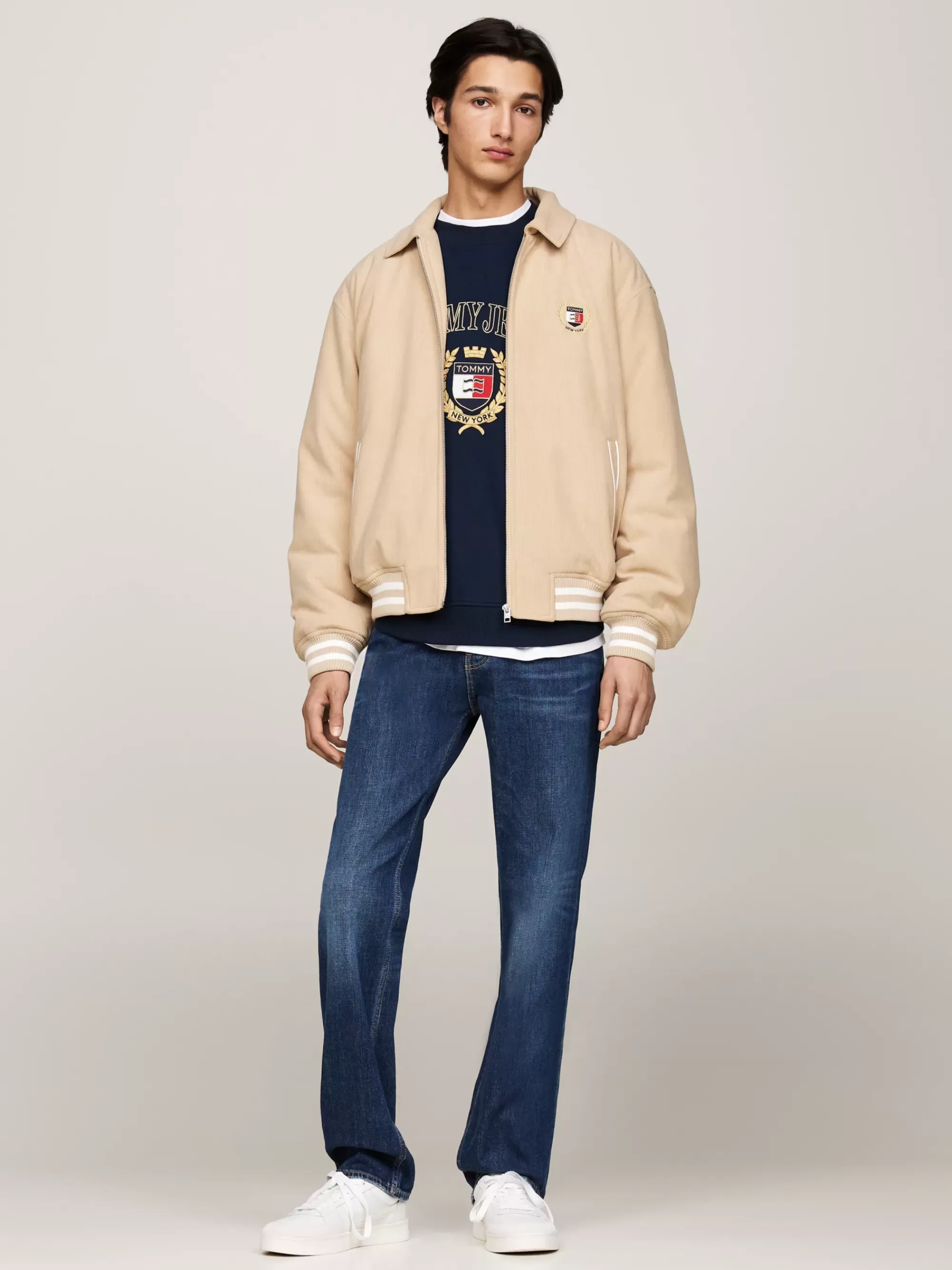 Jassen & Jacks | Bomberjacks*Tommy Hilfiger Relaxed Letterman-jack Van Corduroy GENTLE GOLD