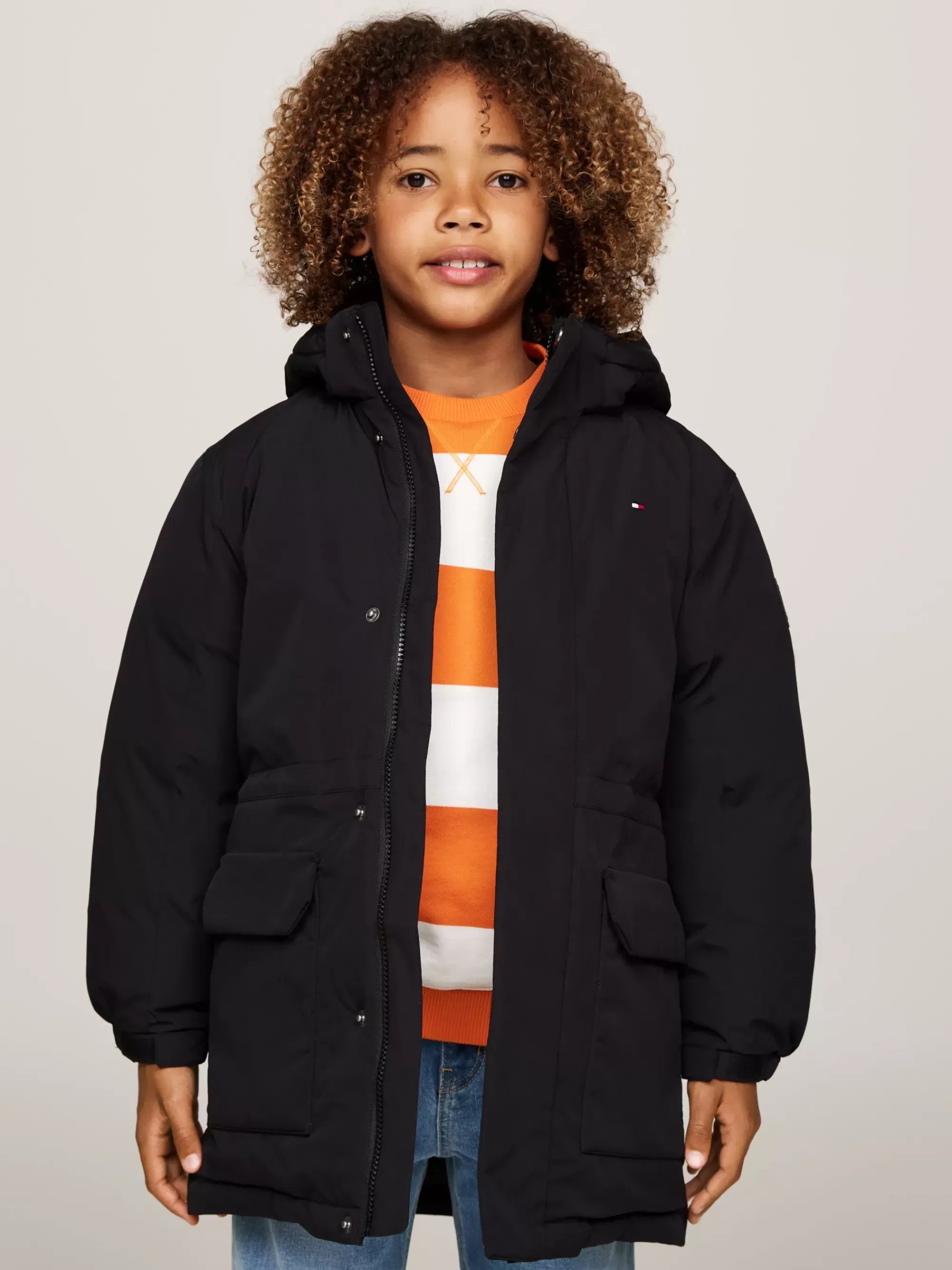 Jassen & Jacks | Jassen*Tommy Hilfiger Relaxed Pufferjack Met Donsvulling BLACK