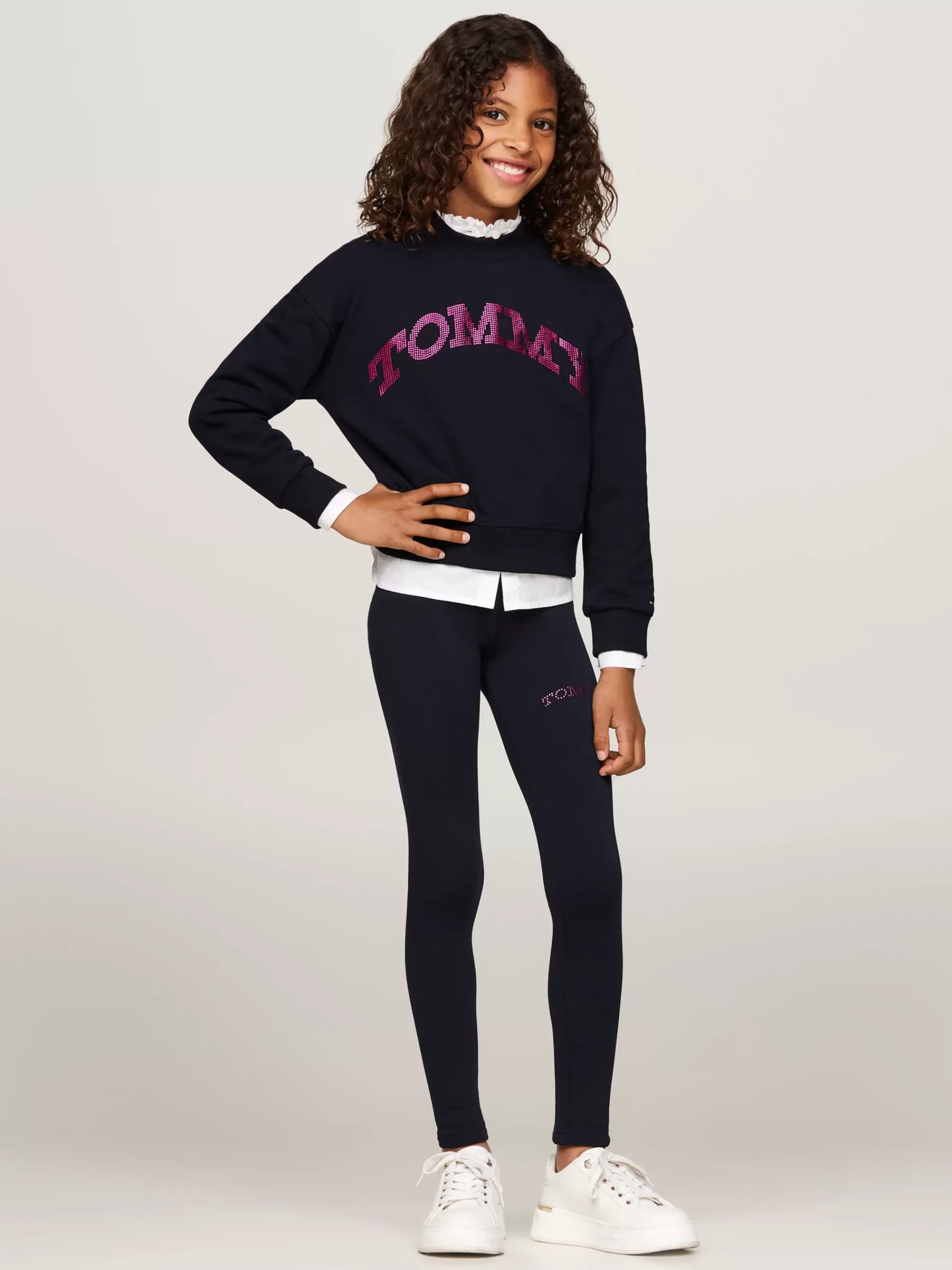 Sweatshirts & Hoodies*Tommy Hilfiger Relaxed Trui Met Varsity-logo DESERT SKY