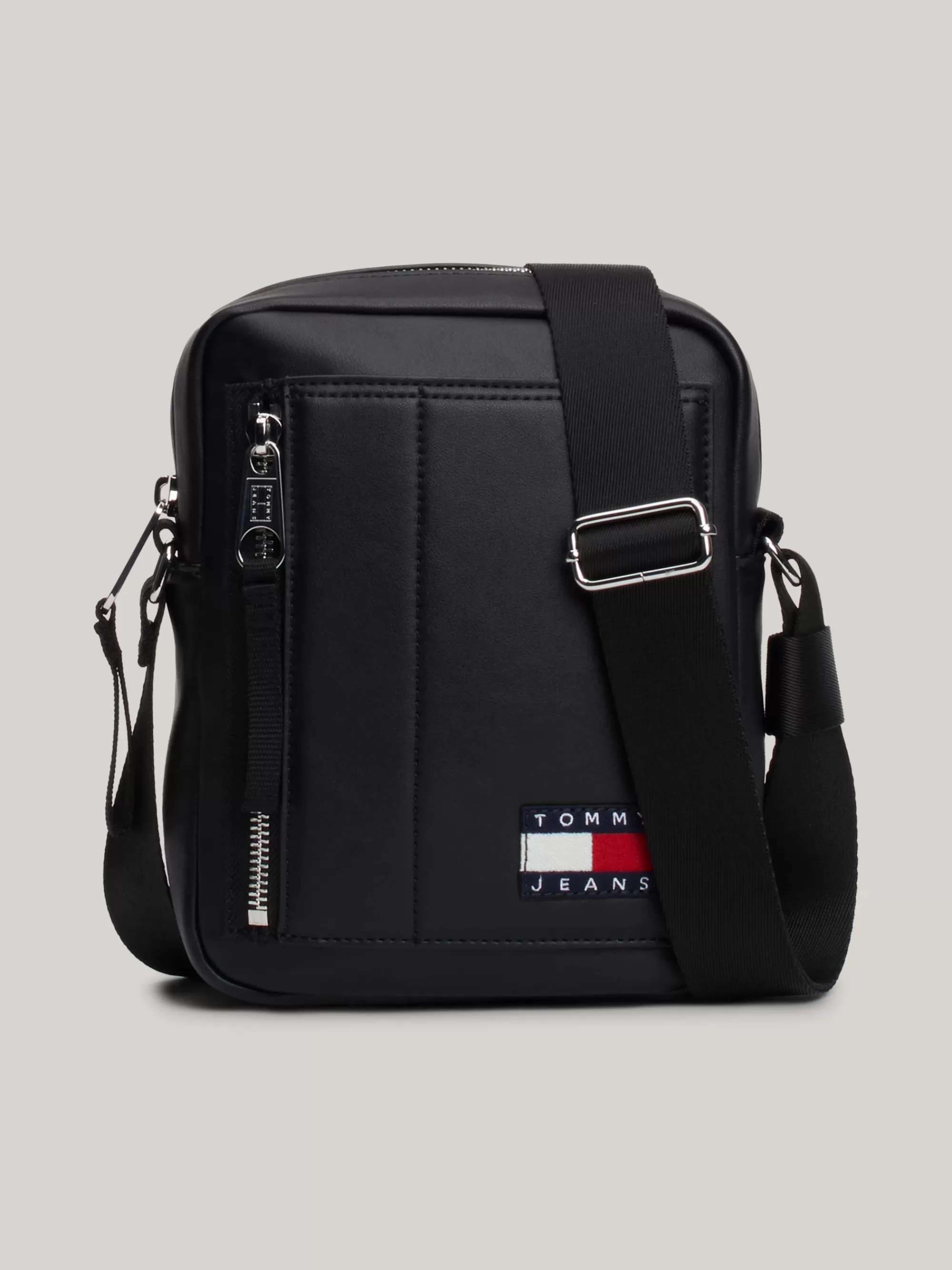 Crossbodytassen*Tommy Hilfiger Reportertas Met Band Van Webbing En Badge BLACK