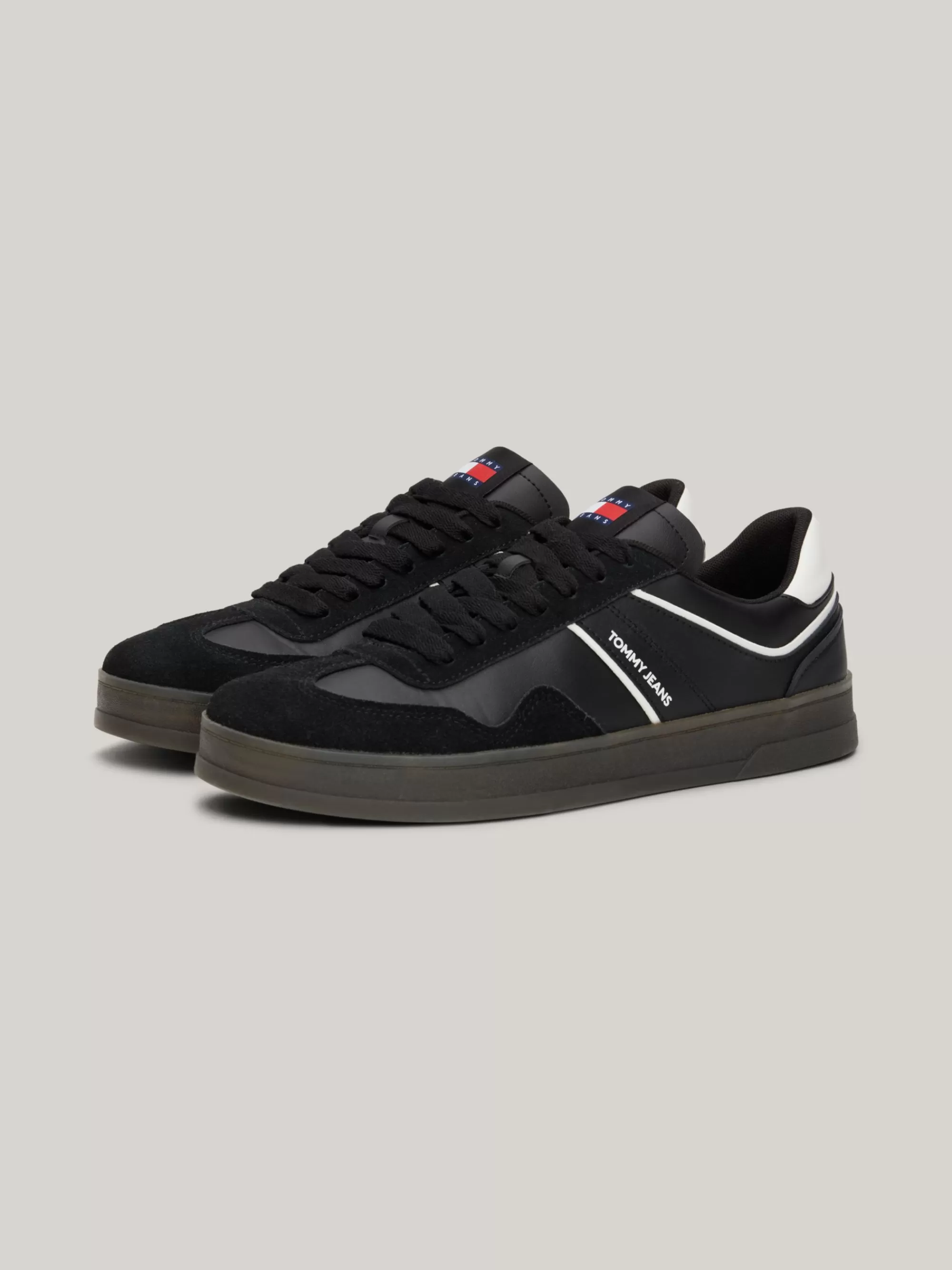Sneakers*Tommy Hilfiger Retro Suède Sneaker Met Cupsole BLACK