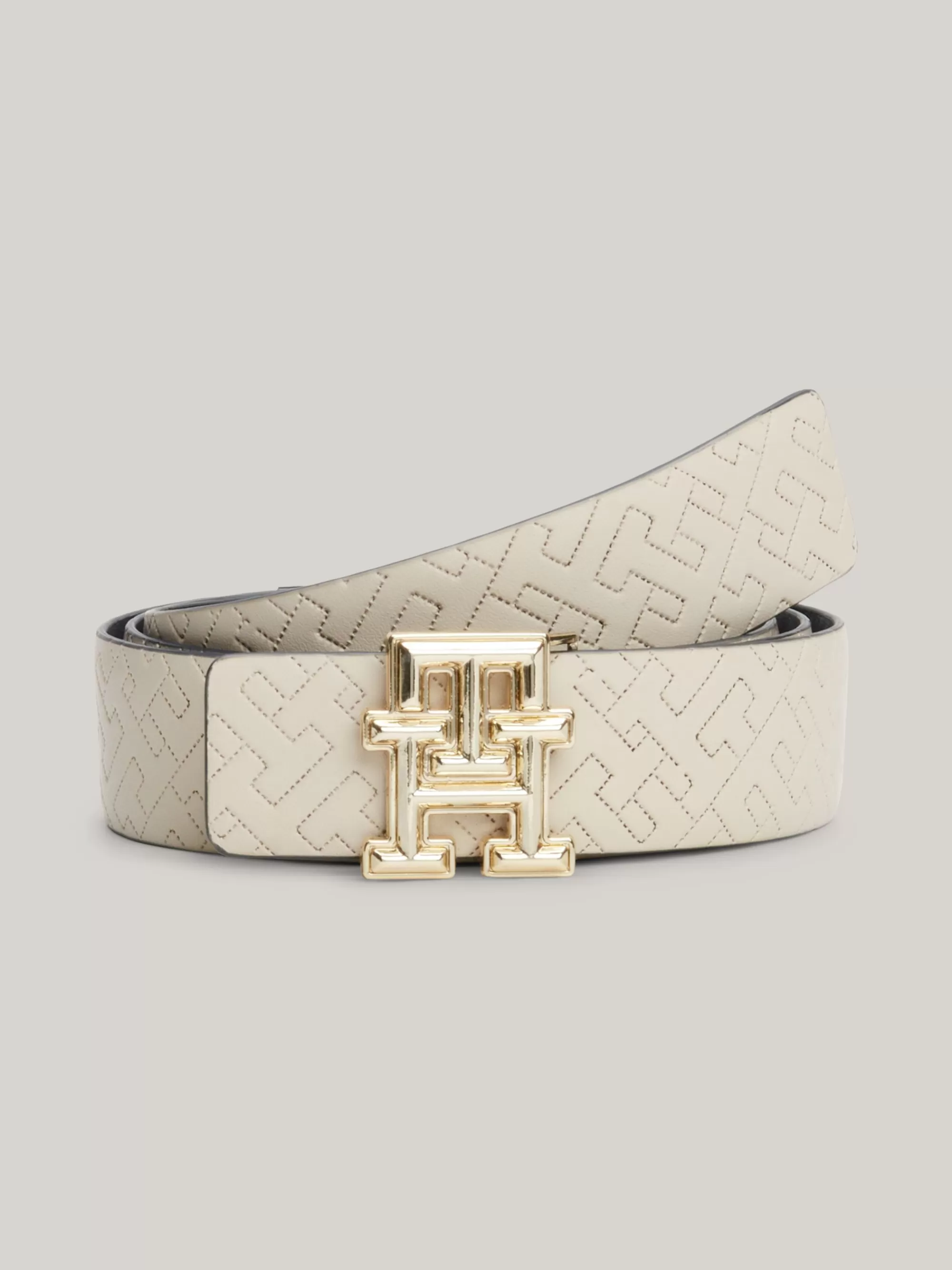 Riemen*Tommy Hilfiger Reversible Leren Riem CLASSIC BEIGE/SPACE BLUE