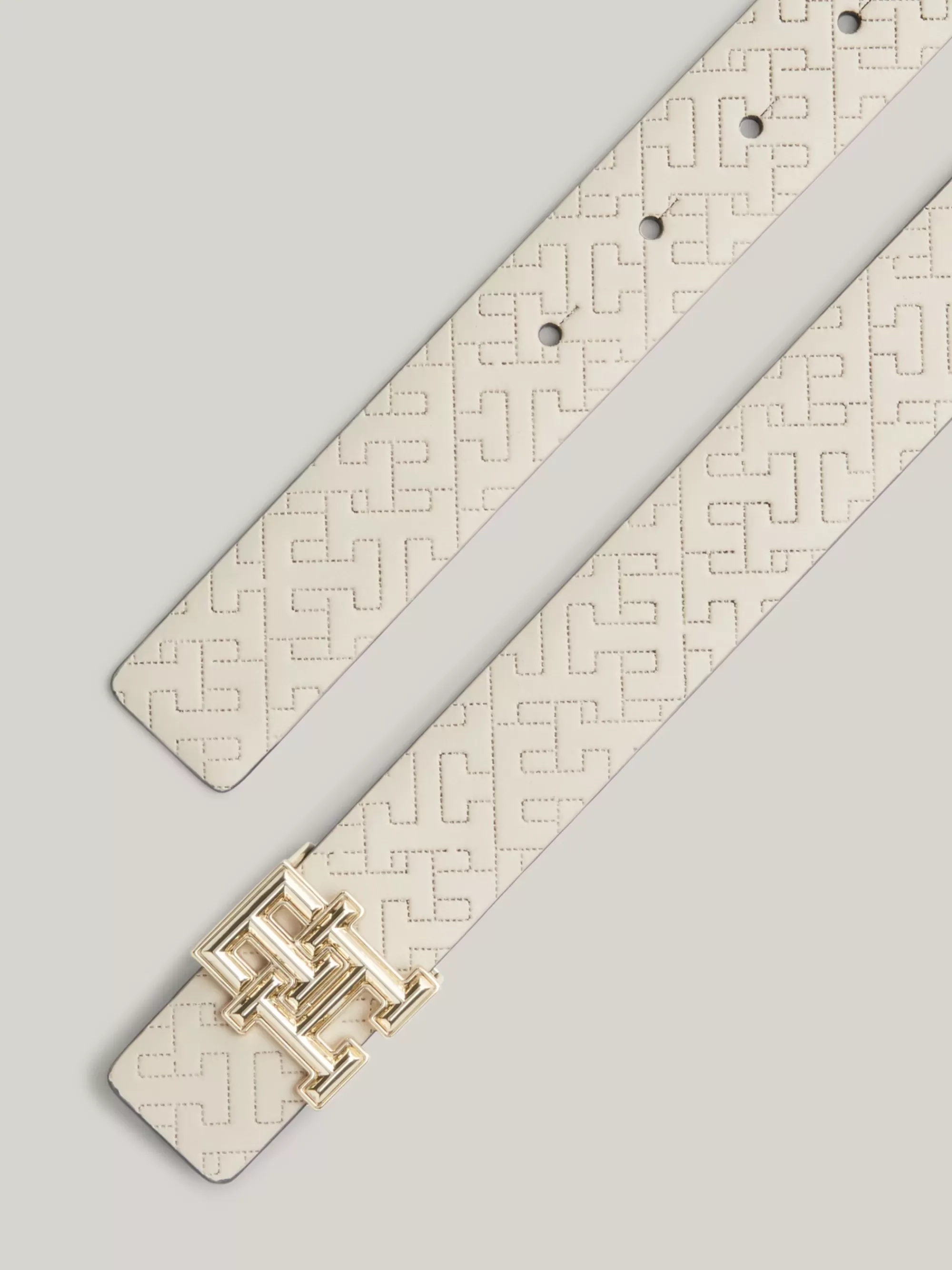 Riemen*Tommy Hilfiger Reversible Leren Riem CLASSIC BEIGE/SPACE BLUE