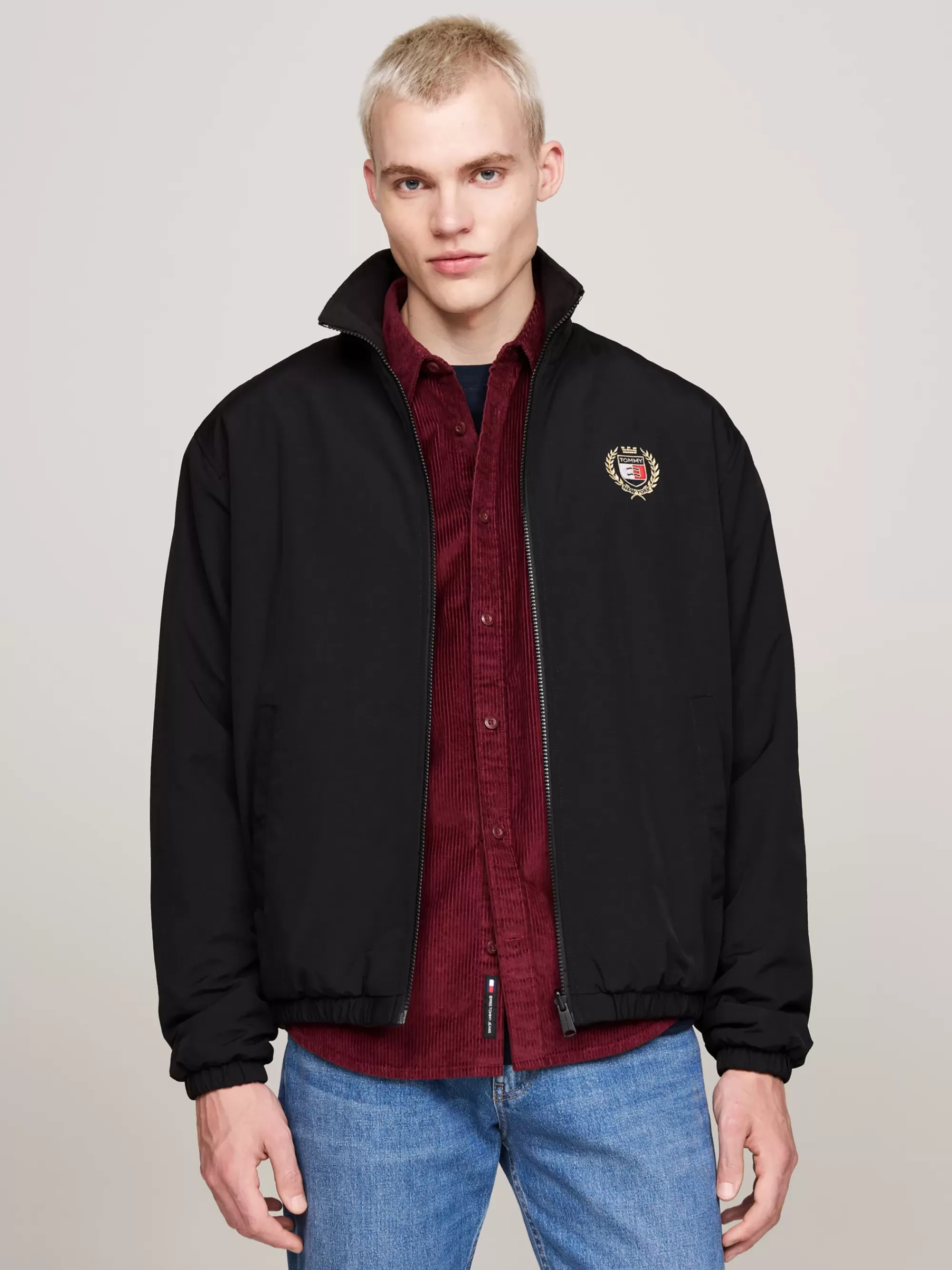 Jassen & Jacks | Bomberjacks*Tommy Hilfiger Reversible Relaxed Fleece Jack BLACK