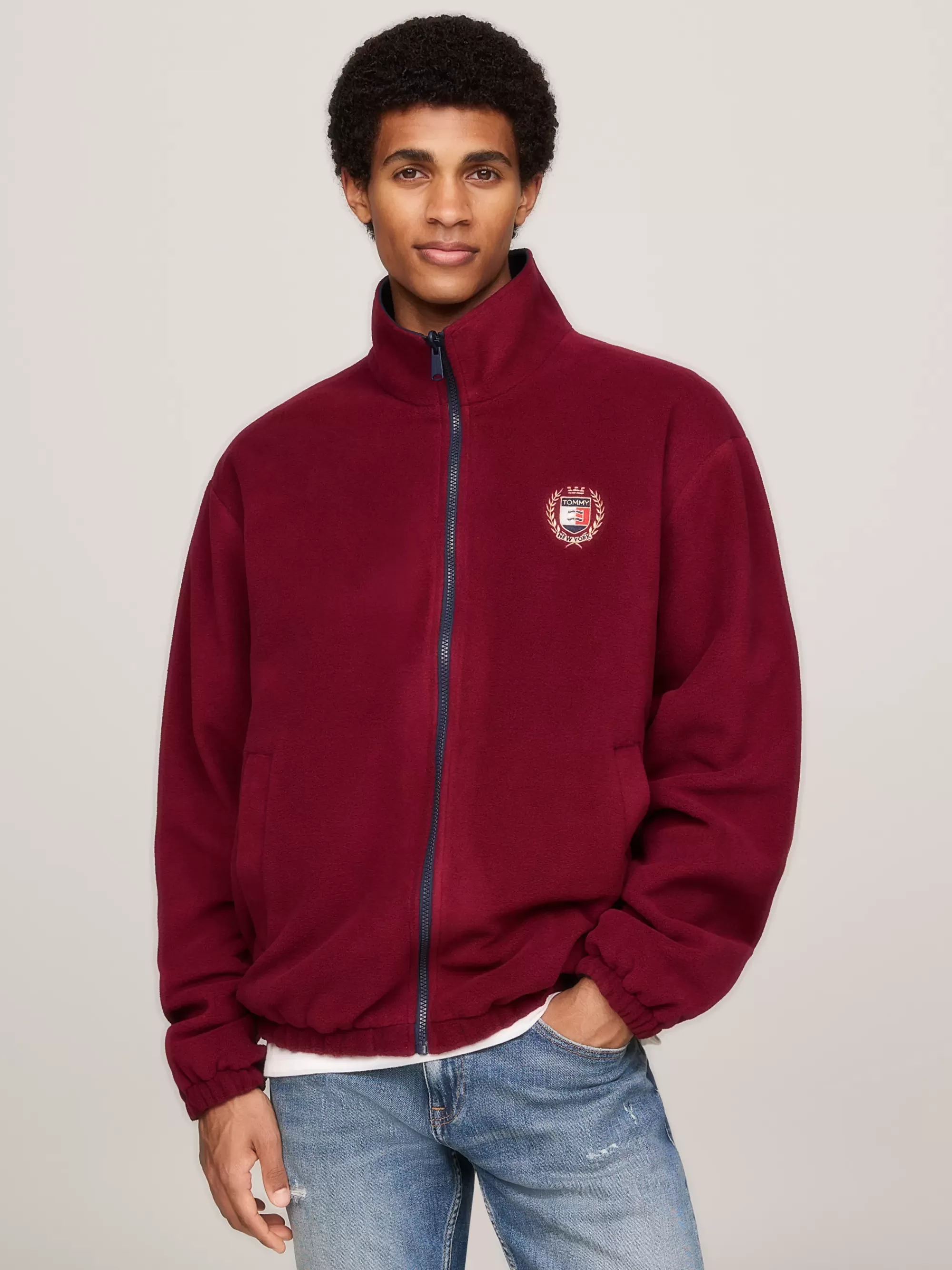 Jassen & Jacks | Bomberjacks*Tommy Hilfiger Reversible Relaxed Fleece Jack DARK NIGHT NAVY