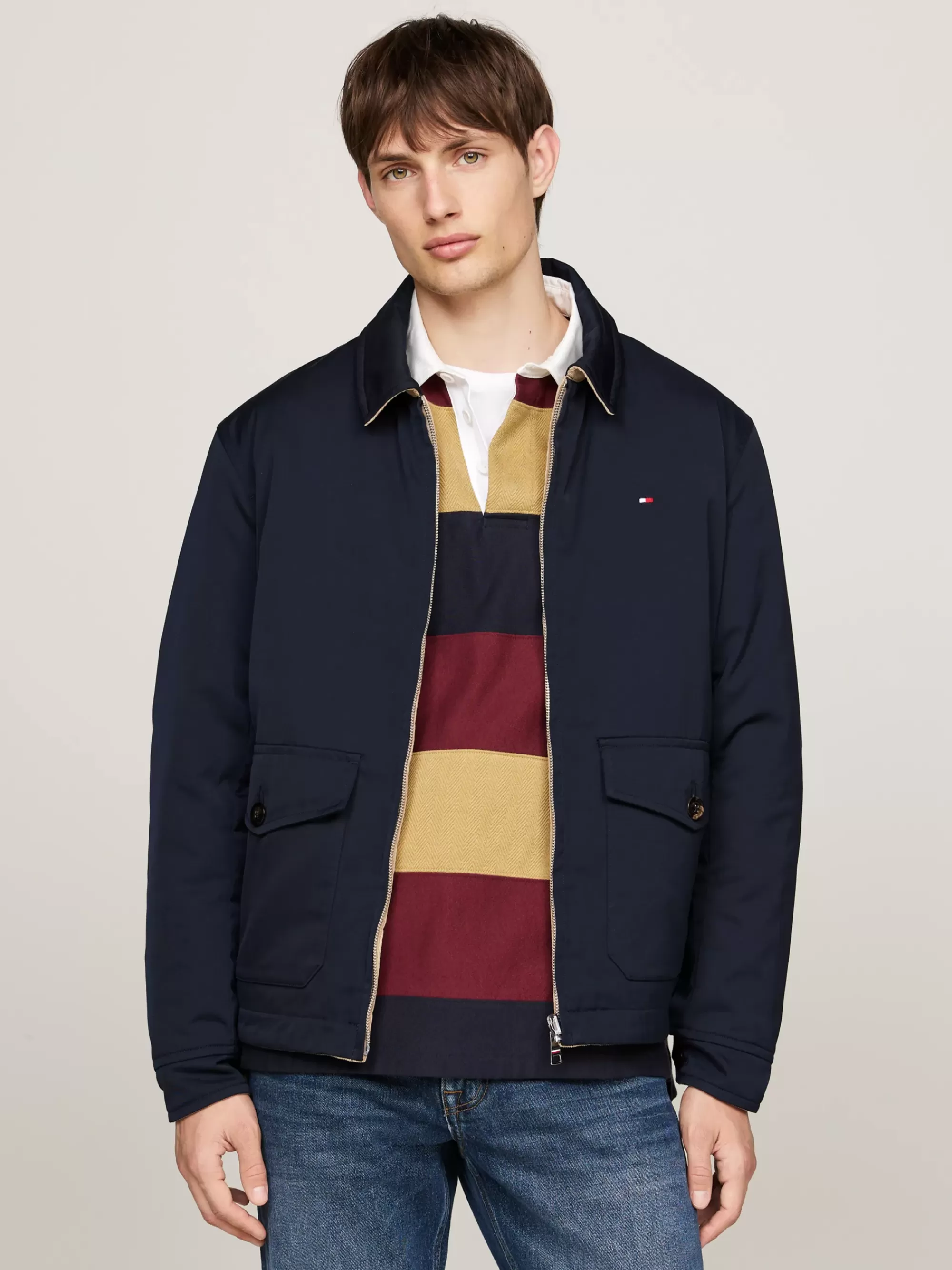 Jassen & Jacks | Bomberjacks*Tommy Hilfiger Reversible Thermisch Ivy Jack DESERT SKY