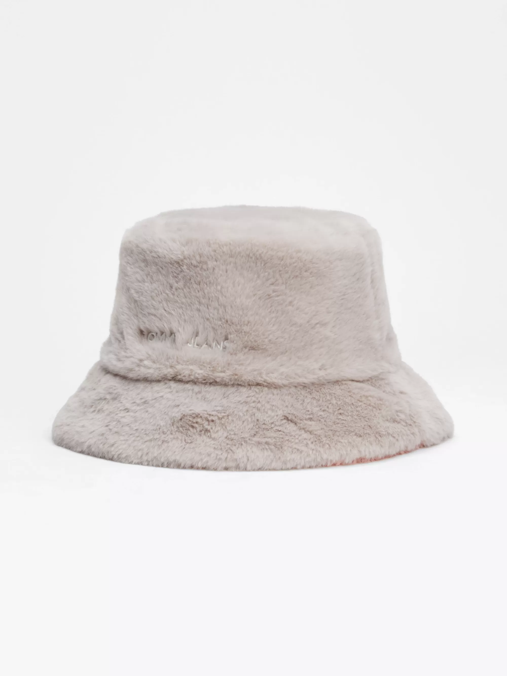 Mutsen & Sjaals*Tommy Hilfiger Reversible Vissershoed Met Imitatiebont SILVER GREY / BALLET PINK