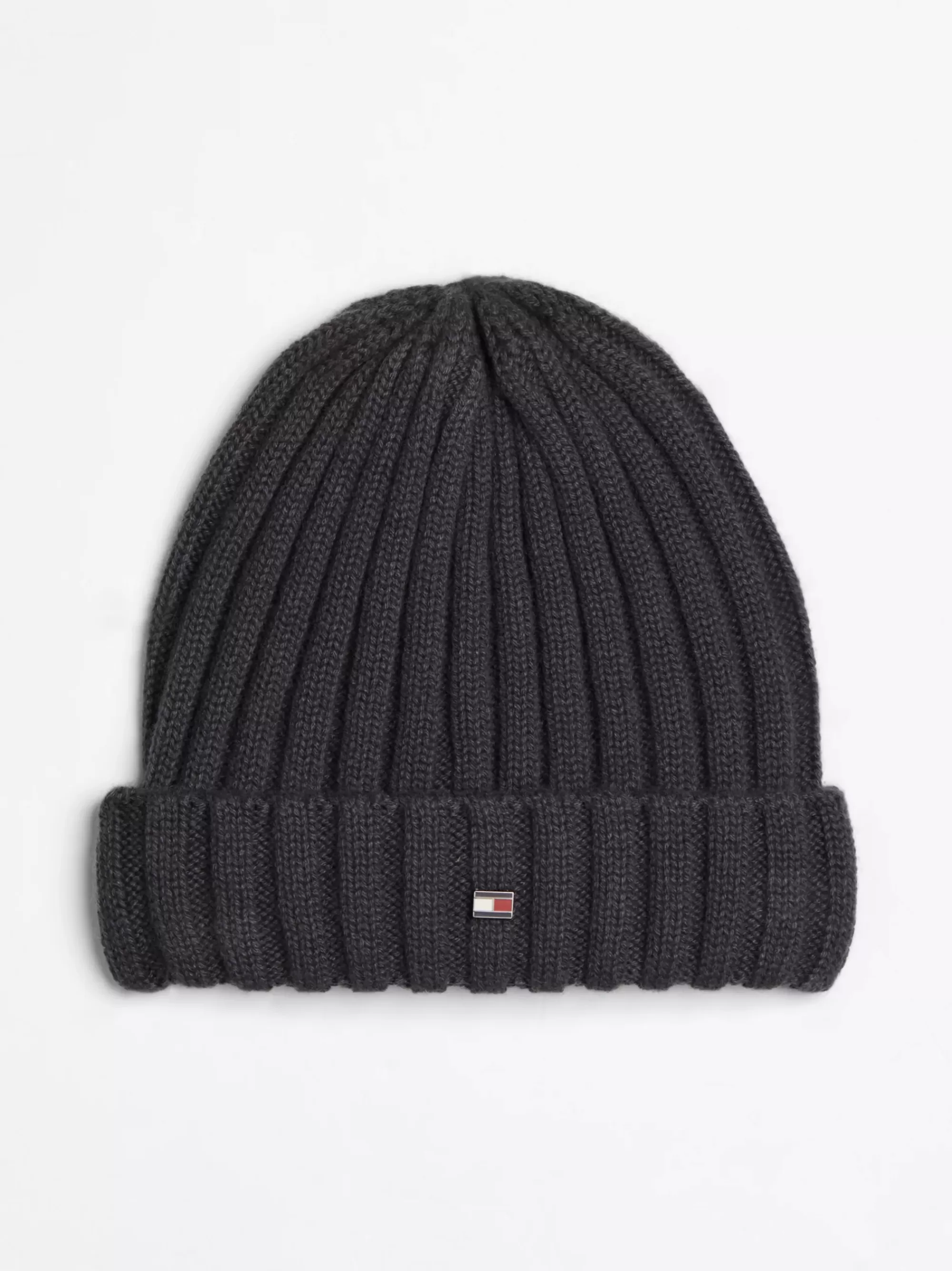 Mutsen | Mutsen, Handschoenen & Sjaals*Tommy Hilfiger Ribgebreide Beanie Van Kasjmier DARK GREY