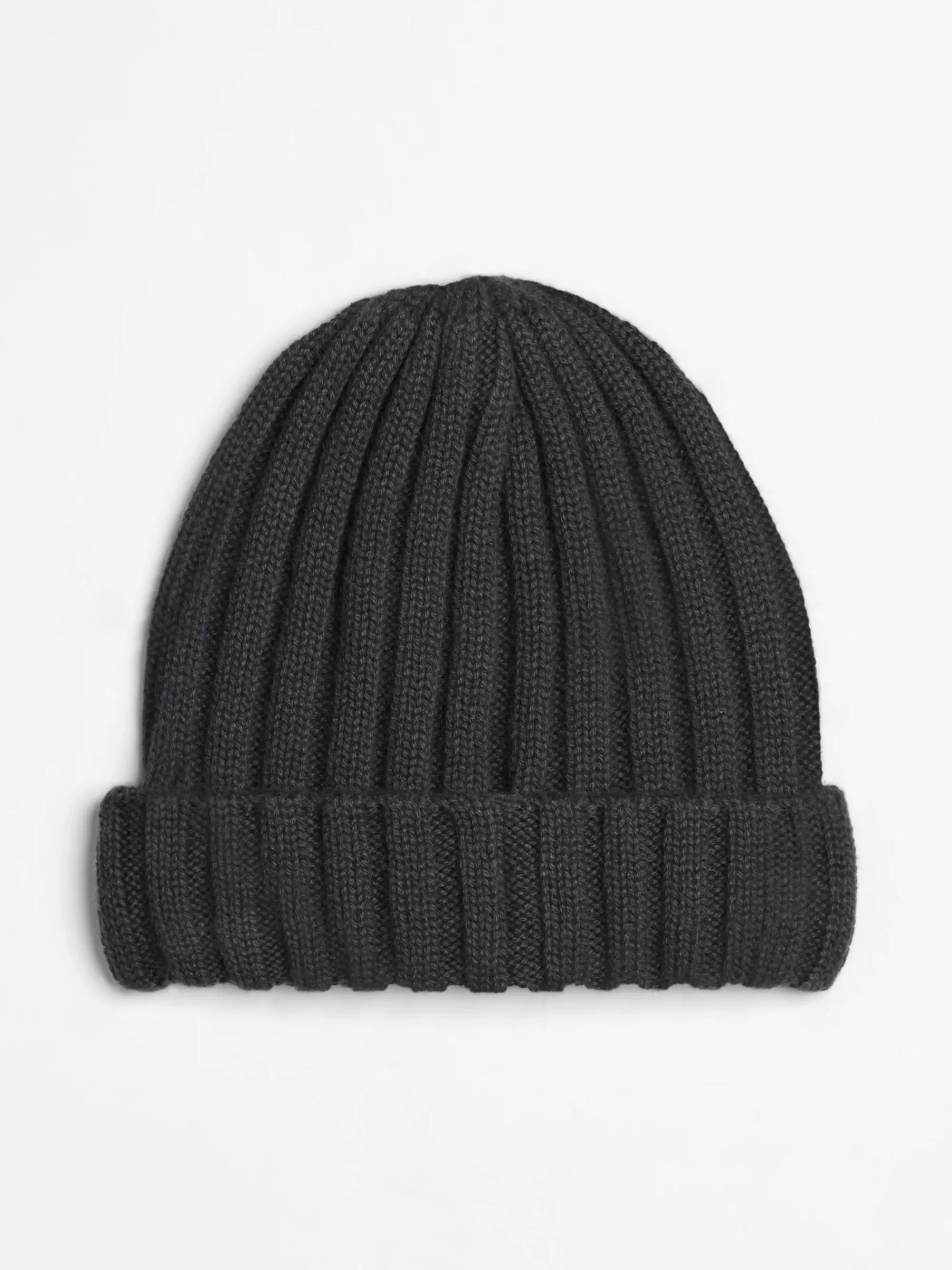 Mutsen | Mutsen, Handschoenen & Sjaals*Tommy Hilfiger Ribgebreide Beanie Van Kasjmier DARK GREY