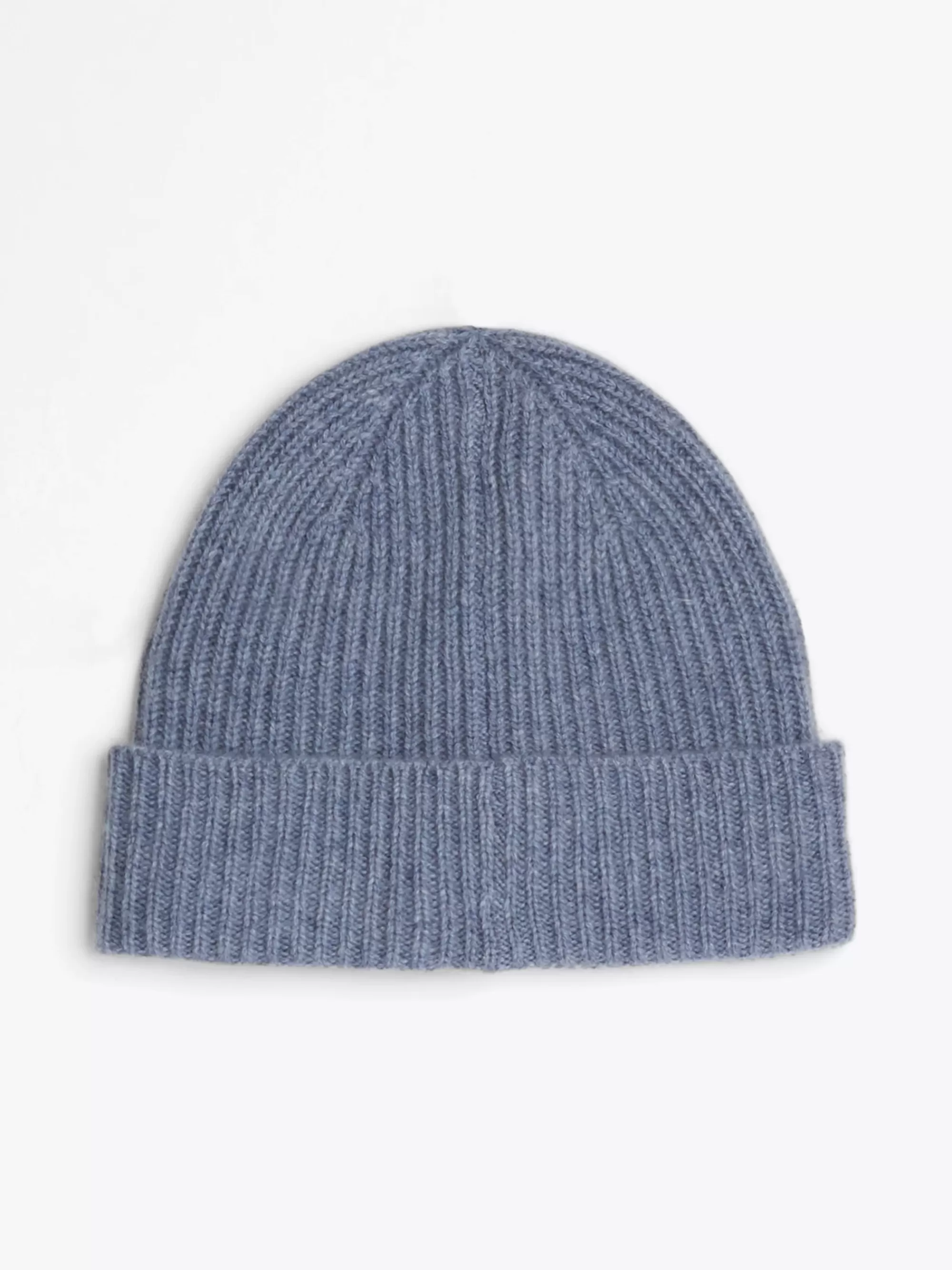 Mutsen | Mutsen & Sjaals*Tommy Hilfiger Ribgebreide Beanie Van Zuiver Kasjmier FADED INK MELANGE