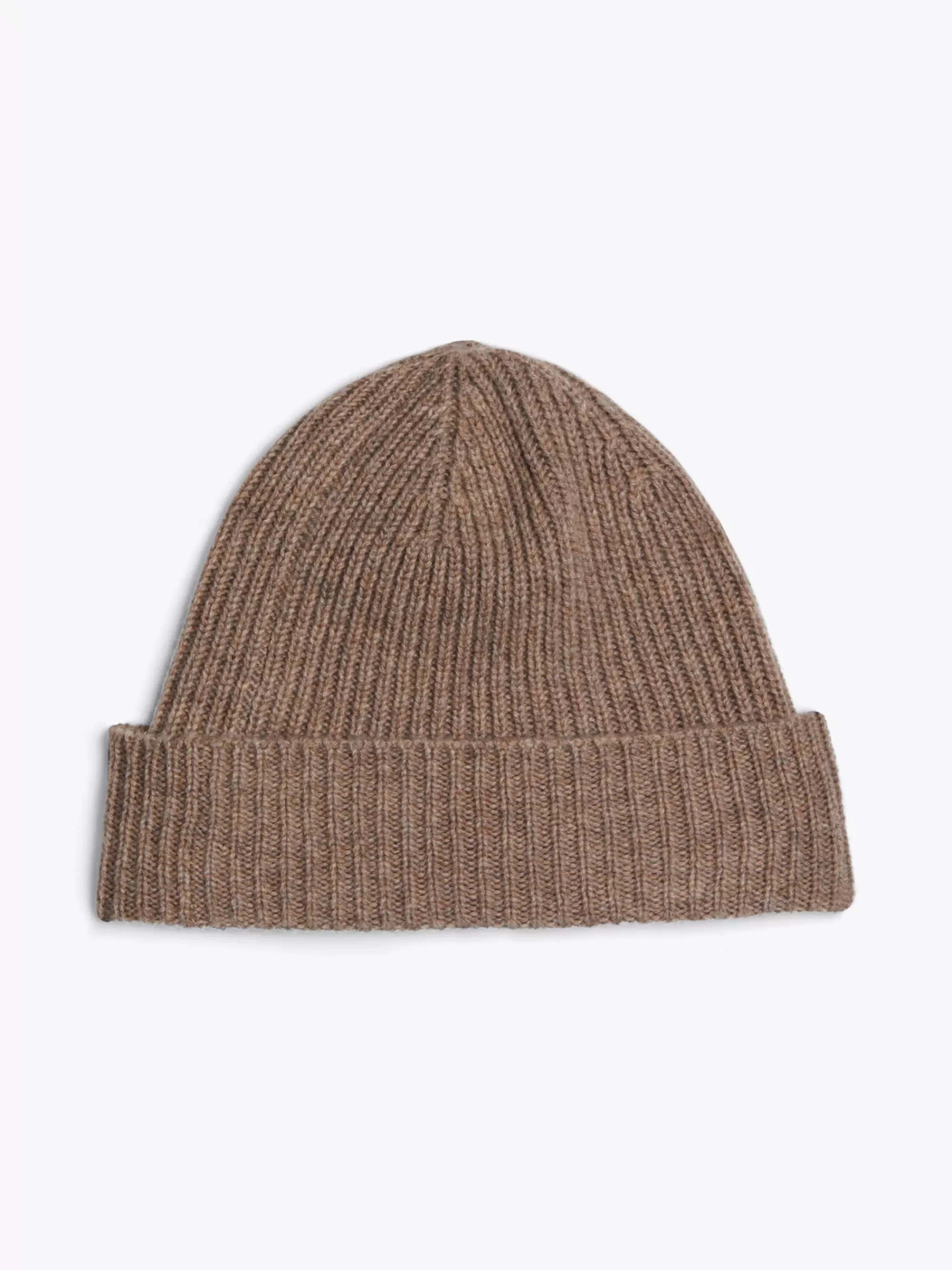 Mutsen | Mutsen & Sjaals*Tommy Hilfiger Ribgebreide Beanie Van Zuiver Kasjmier LEGACY BROWN MELANGE