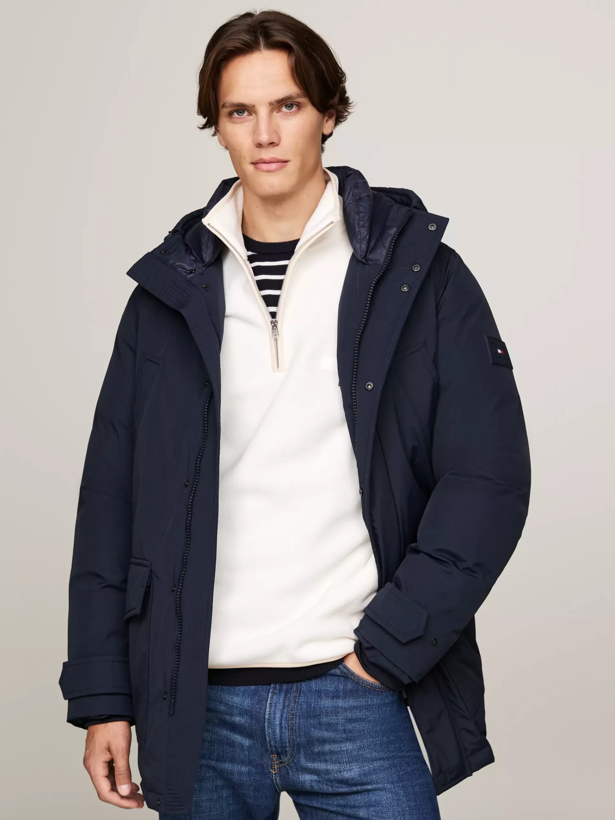 Jassen & Jacks*Tommy Hilfiger Rockie Donsparka Met Capuchon DESERT SKY