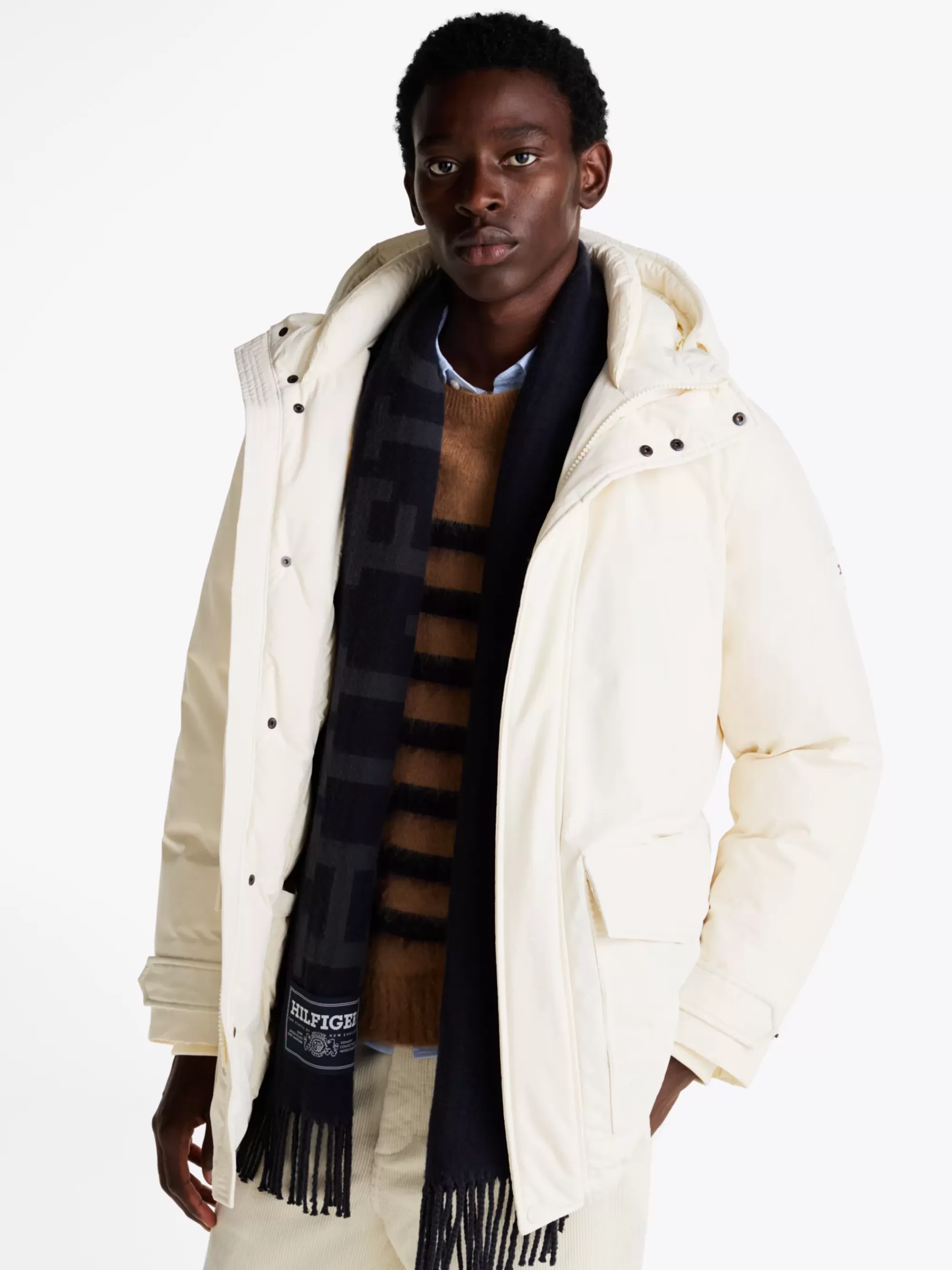 Jassen & Jacks*Tommy Hilfiger Rockie Donsparka Met Capuchon IVORY