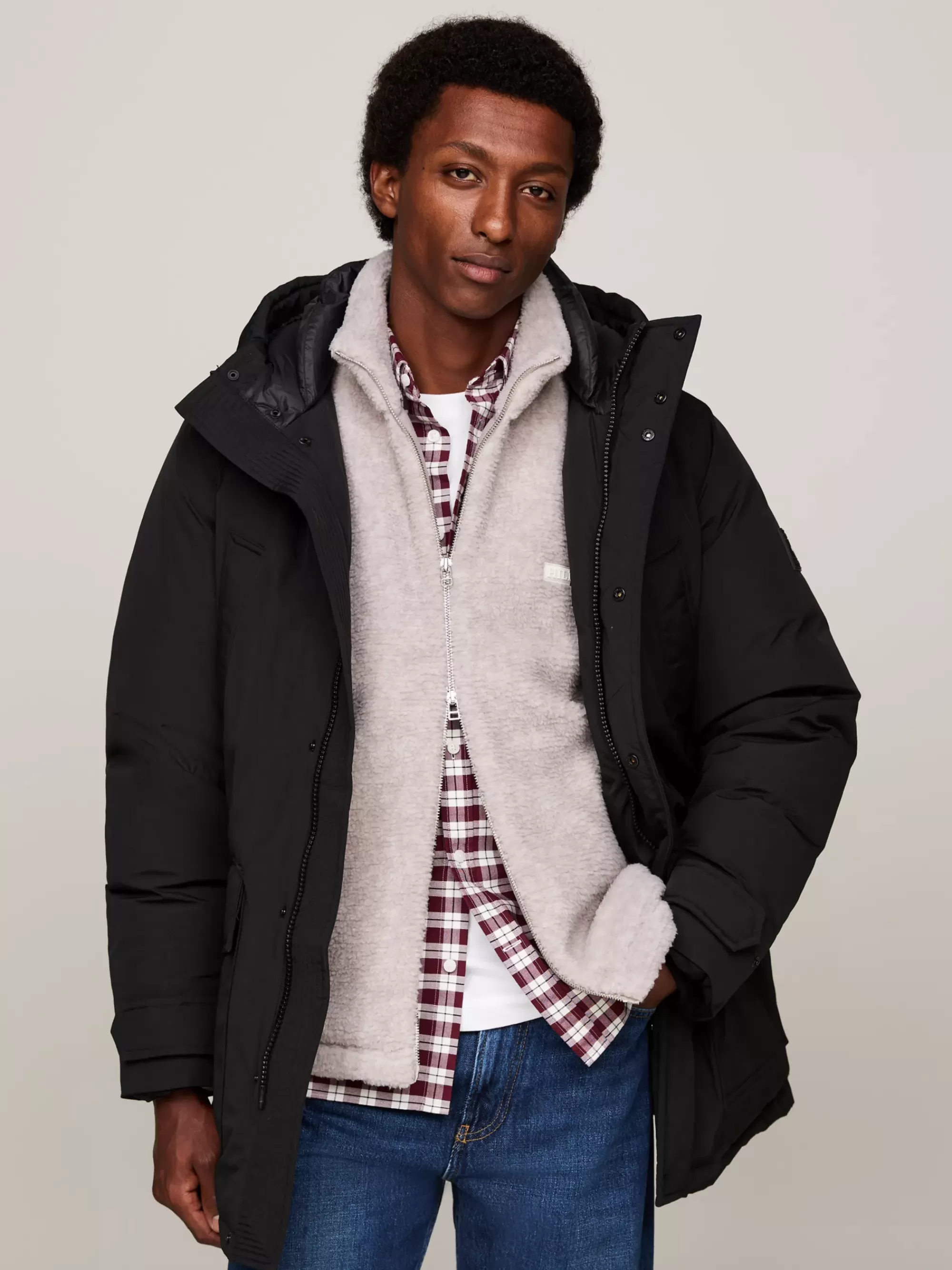 Jassen & Jacks*Tommy Hilfiger Rockie Donsparka Met Capuchon BLACK