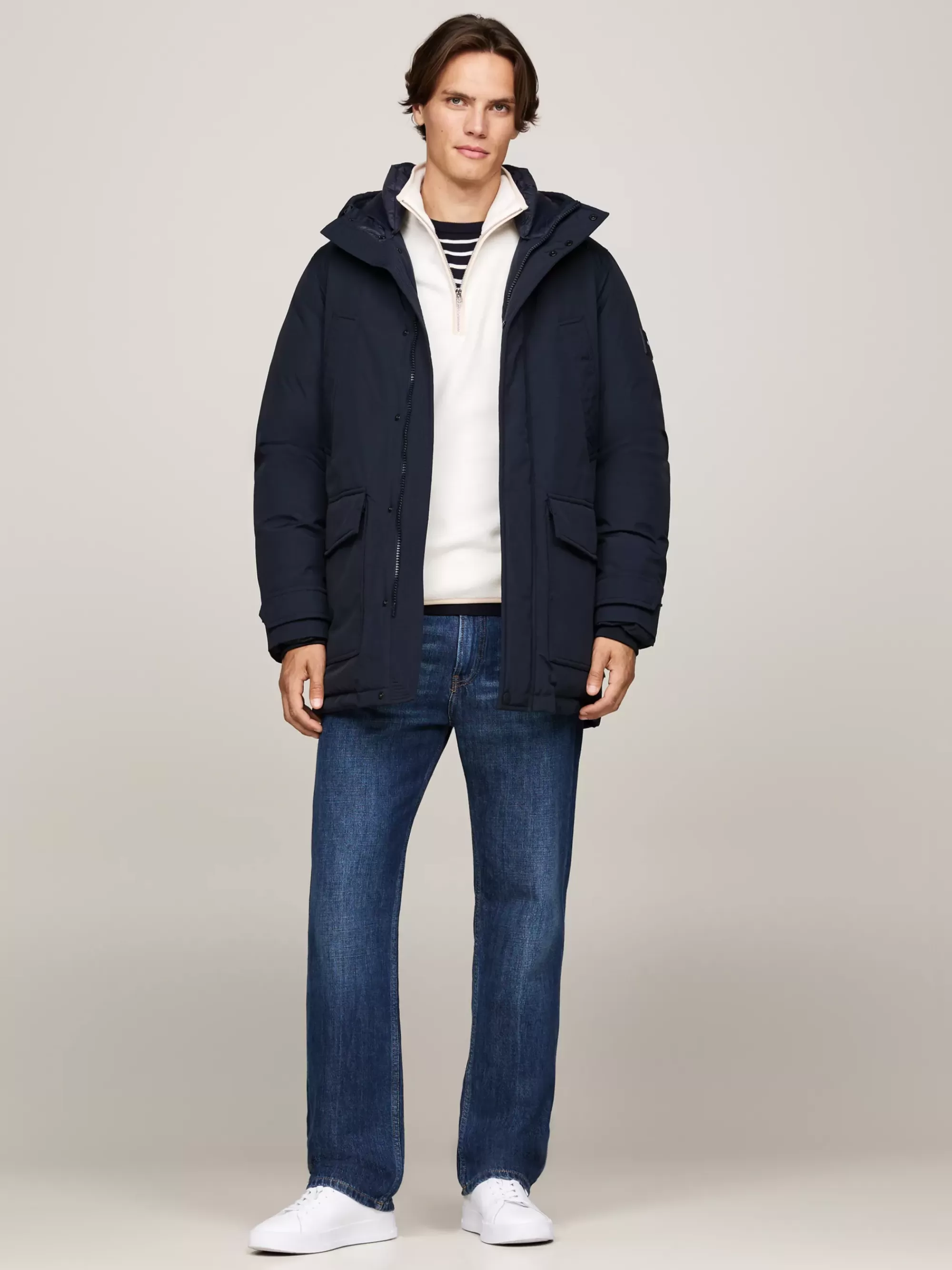 Jassen & Jacks*Tommy Hilfiger Rockie Donsparka Met Capuchon DESERT SKY