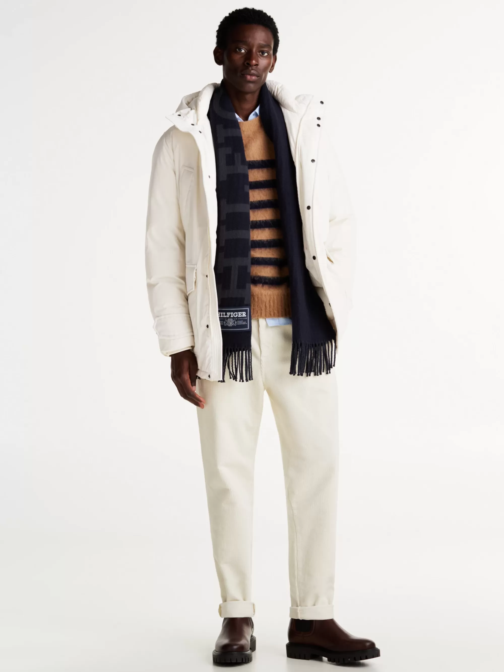 Jassen & Jacks*Tommy Hilfiger Rockie Donsparka Met Capuchon IVORY