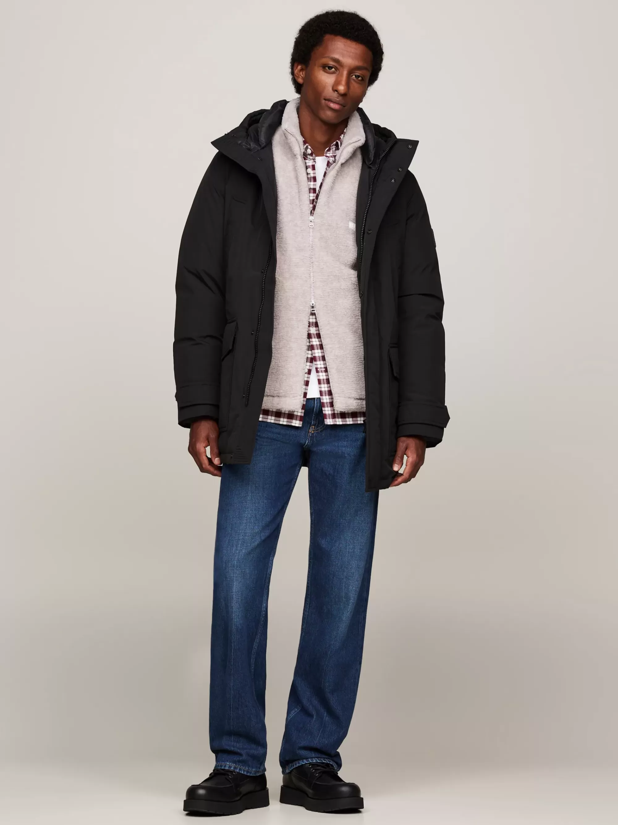 Jassen & Jacks*Tommy Hilfiger Rockie Donsparka Met Capuchon BLACK