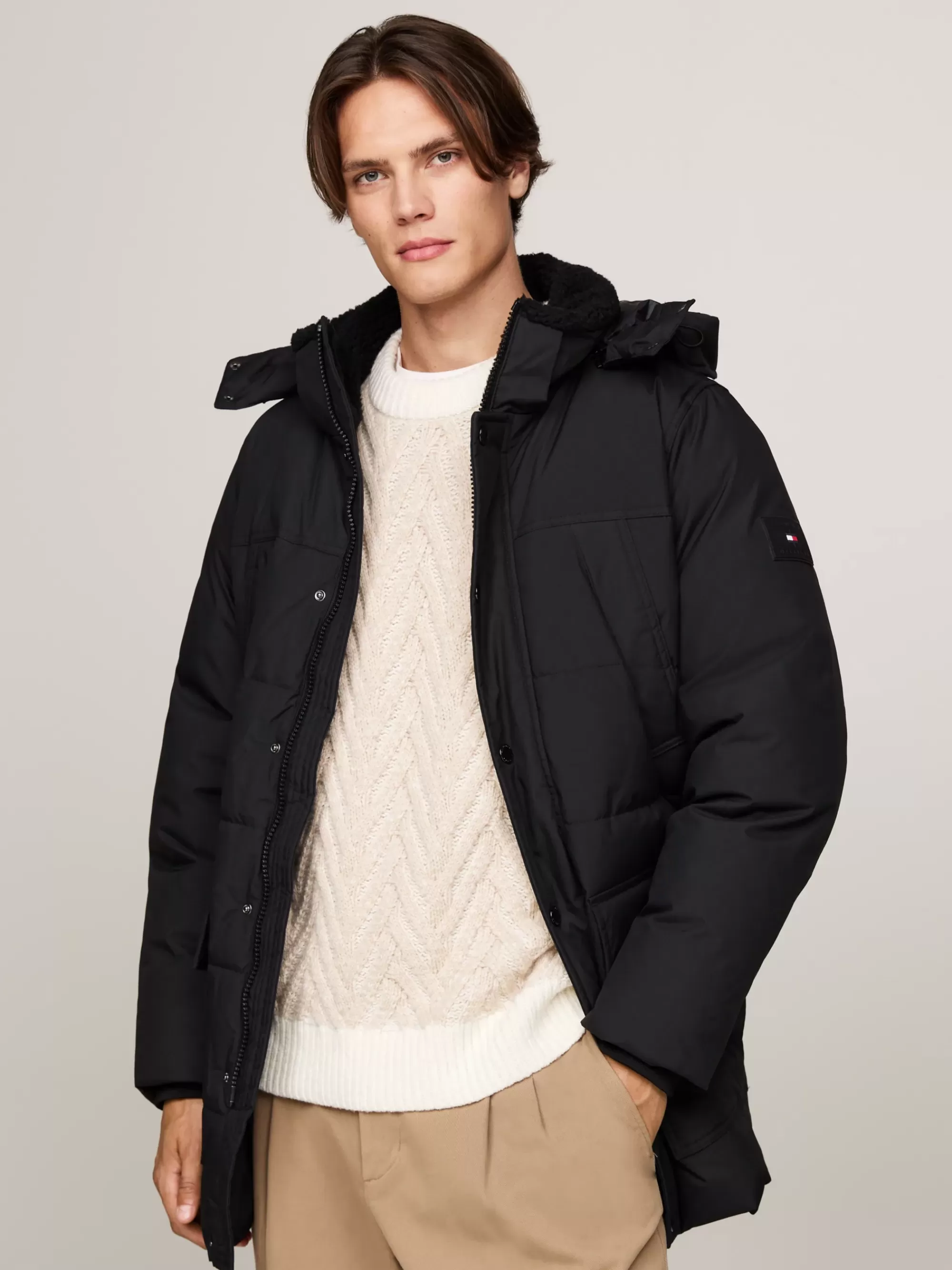 Jassen & Jacks*Tommy Hilfiger Rockie Utility Pufferparka Met Thermo-isolatie BLACK