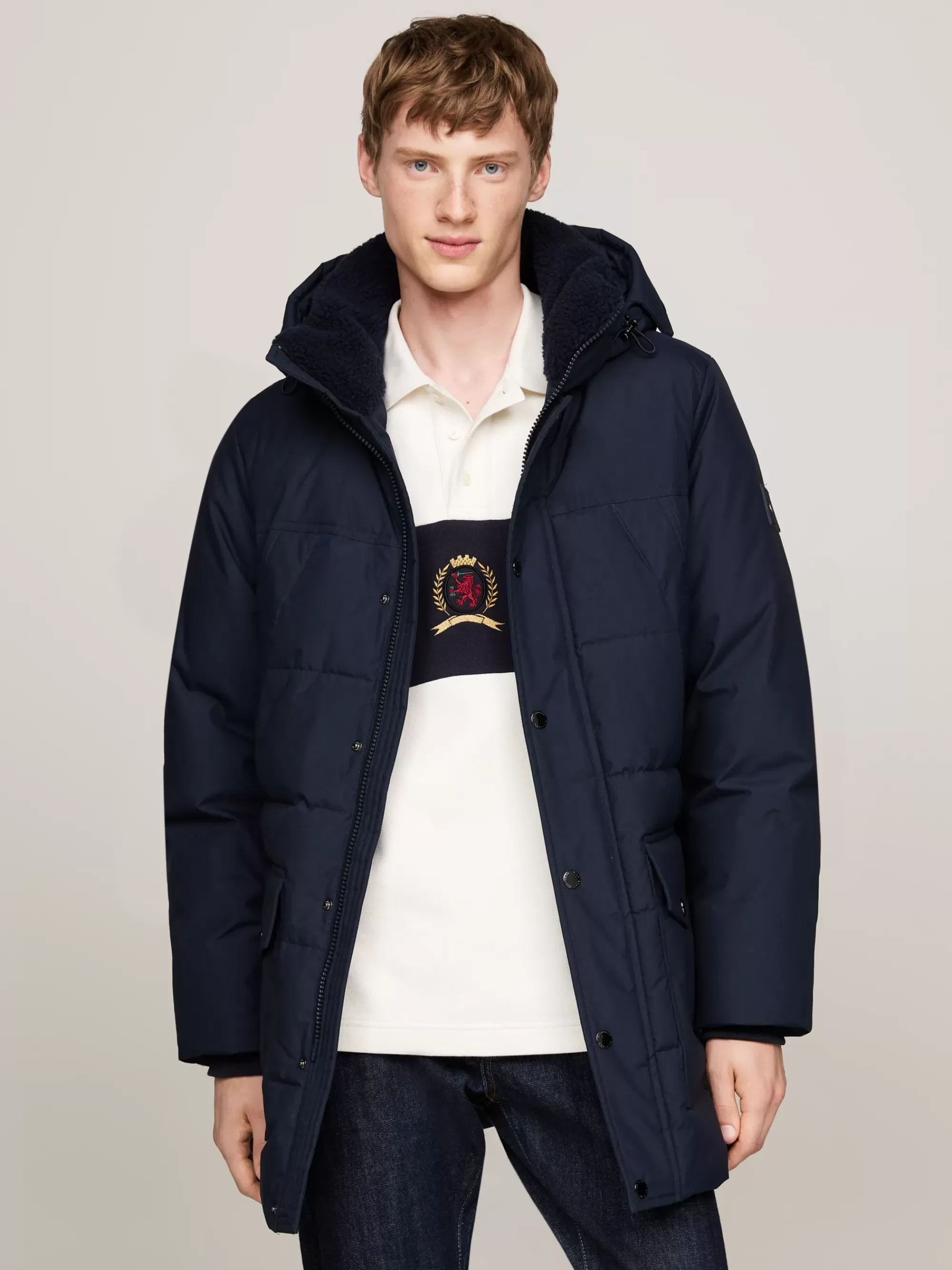 Jassen & Jacks*Tommy Hilfiger Rockie Utility Pufferparka Met Thermo-isolatie DESERT SKY