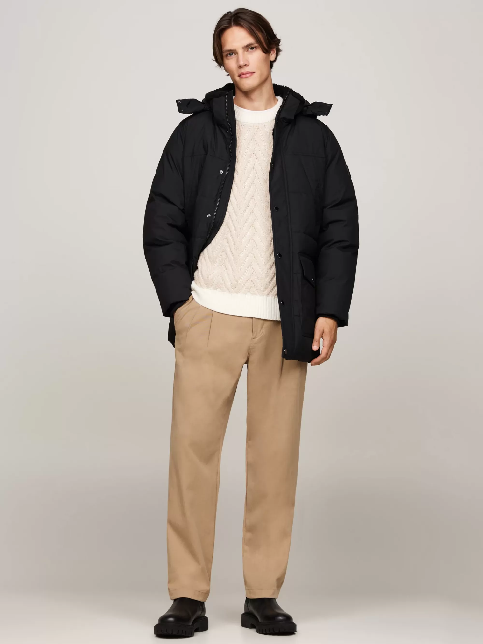 Jassen & Jacks*Tommy Hilfiger Rockie Utility Pufferparka Met Thermo-isolatie BLACK