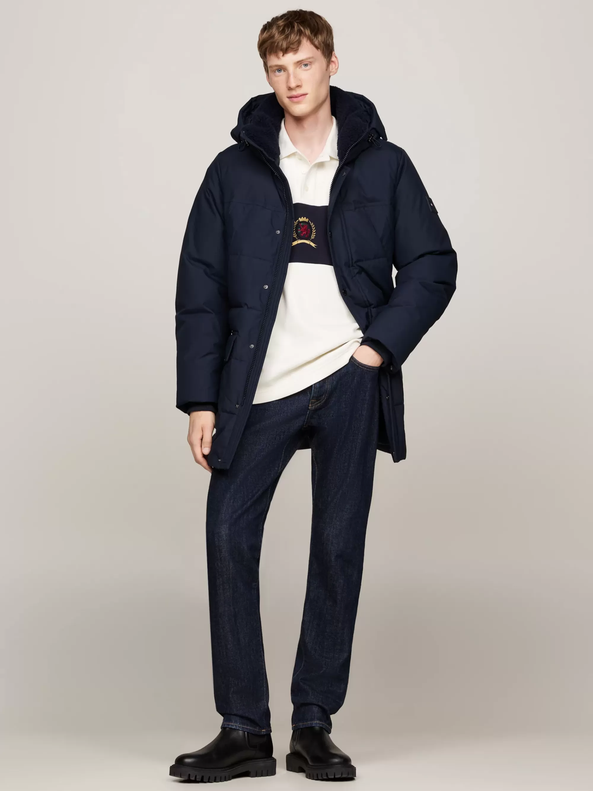 Jassen & Jacks*Tommy Hilfiger Rockie Utility Pufferparka Met Thermo-isolatie DESERT SKY