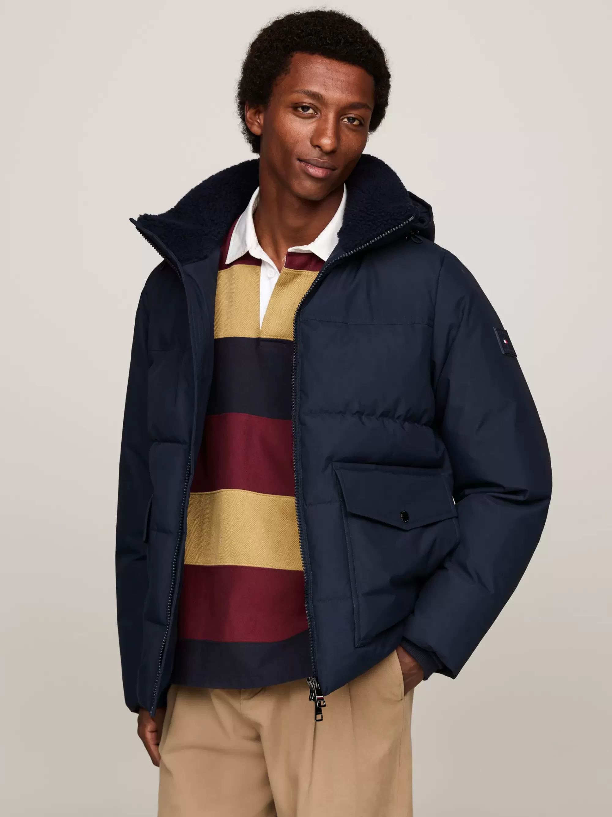 Jassen & Jacks*Tommy Hilfiger Rockie Waterafstotend Gewatteerd Jack DESERT SKY