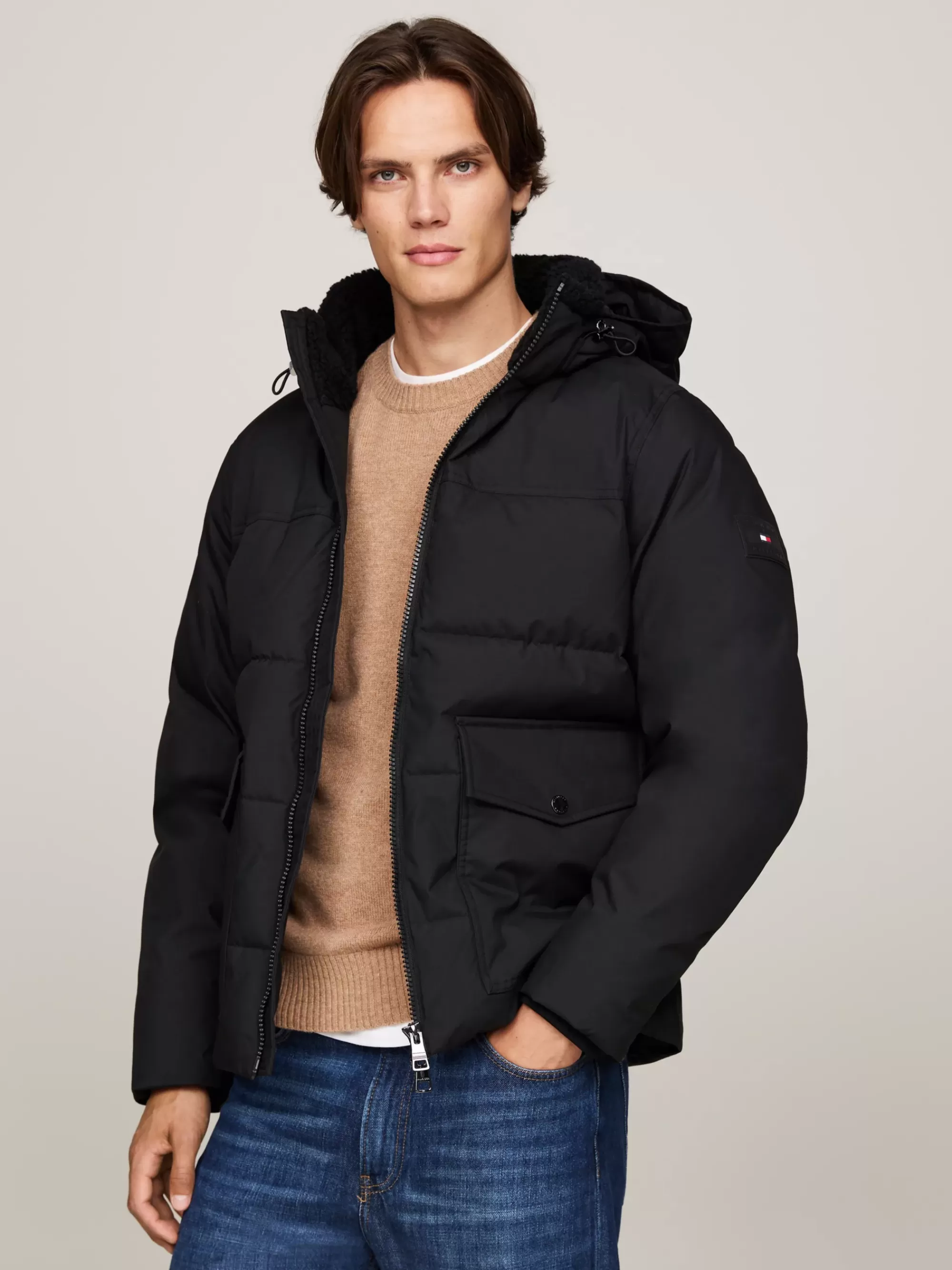Jassen & Jacks*Tommy Hilfiger Rockie Waterafstotend Gewatteerd Jack BLACK
