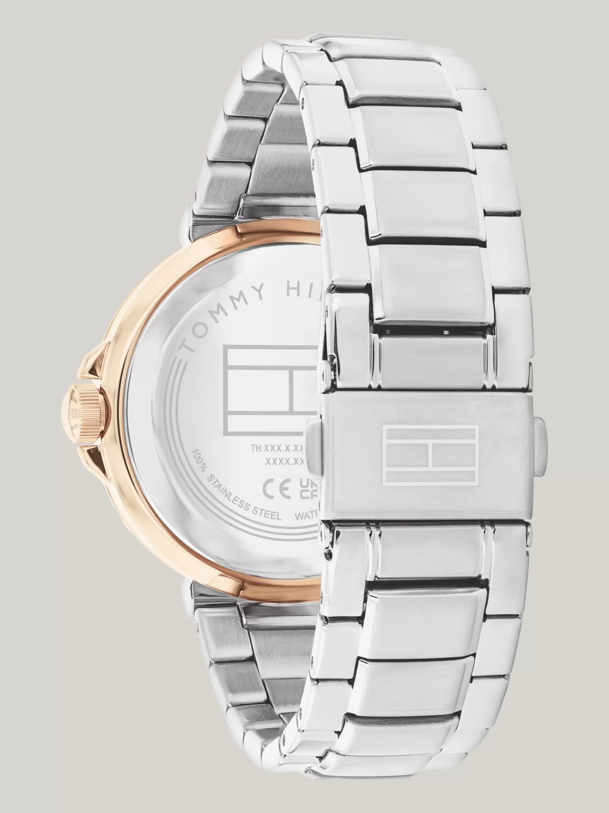 Horloges*Tommy Hilfiger Roestvrijstalen Horloge Met Blauwe Wijzerplaat SILVER