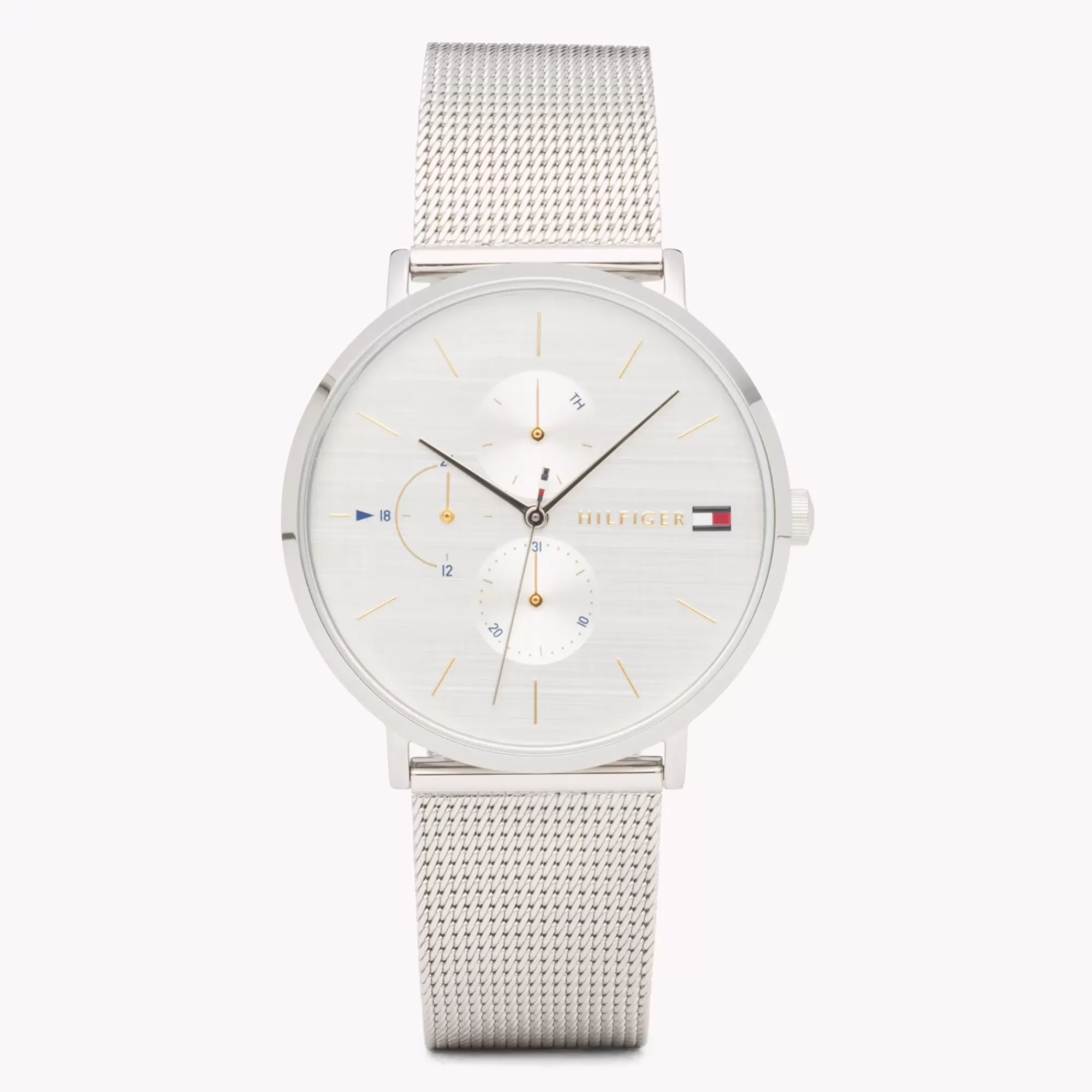 Horloges*Tommy Hilfiger Roestvrijstalen Horloge Met Drie Wijzerplaten STAINLESS STEEL