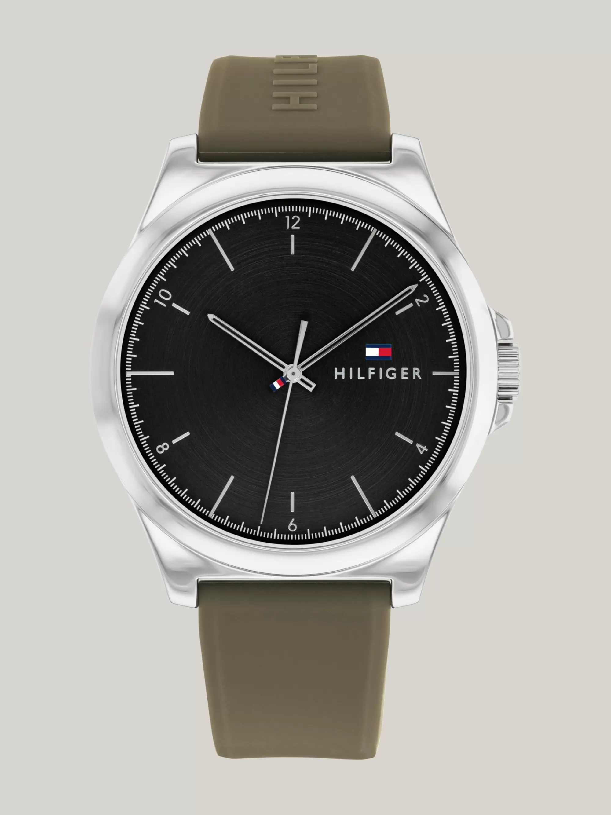 Horloges*Tommy Hilfiger Roestvrijstalen Horloge Met Groene Band GREEN