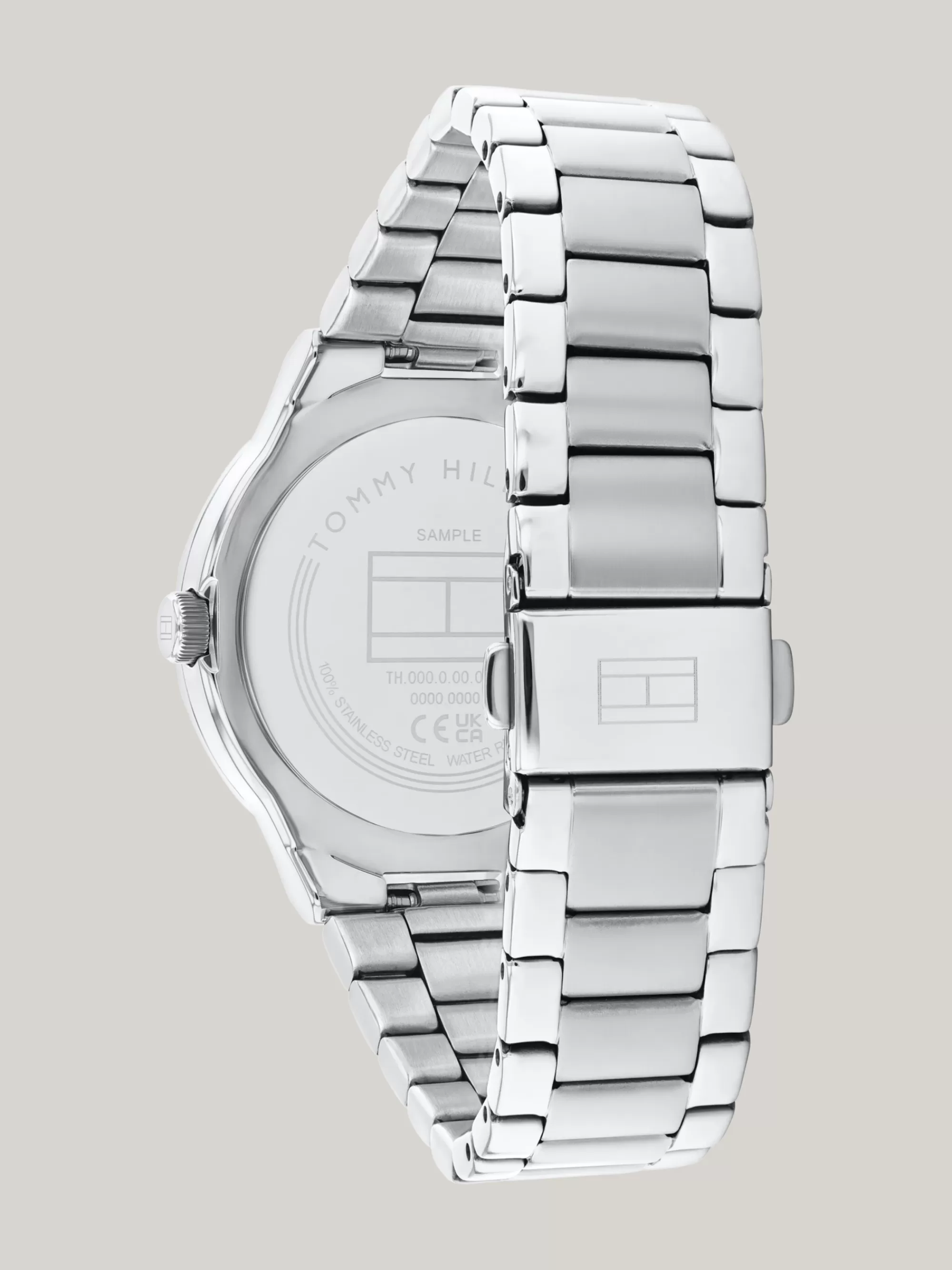 Horloges*Tommy Hilfiger Roestvrijstalen Horloge Met Kristallen SILVER