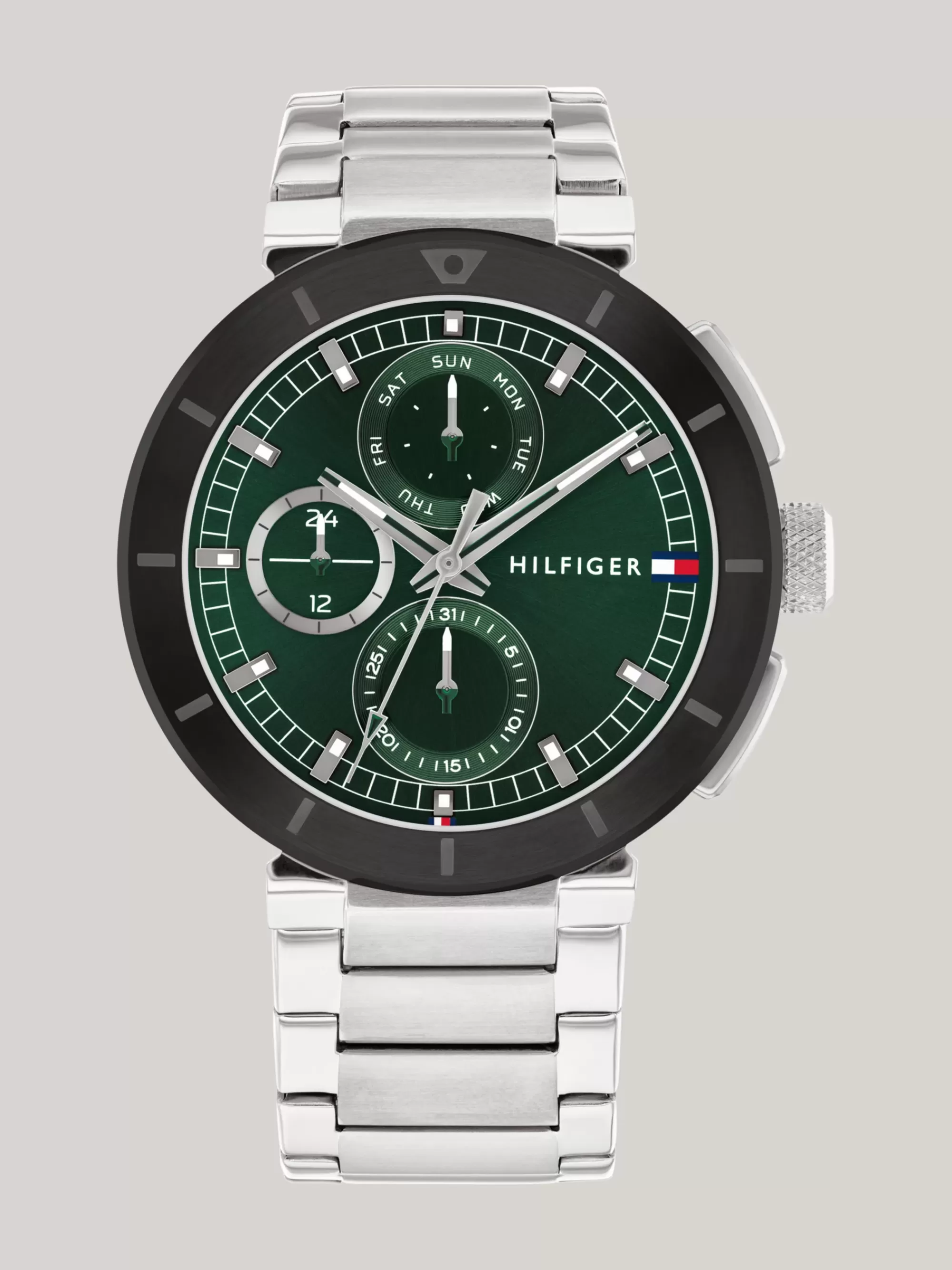 Horloges*Tommy Hilfiger Roestvrijstalen Horloge Met Schakelband SILVER