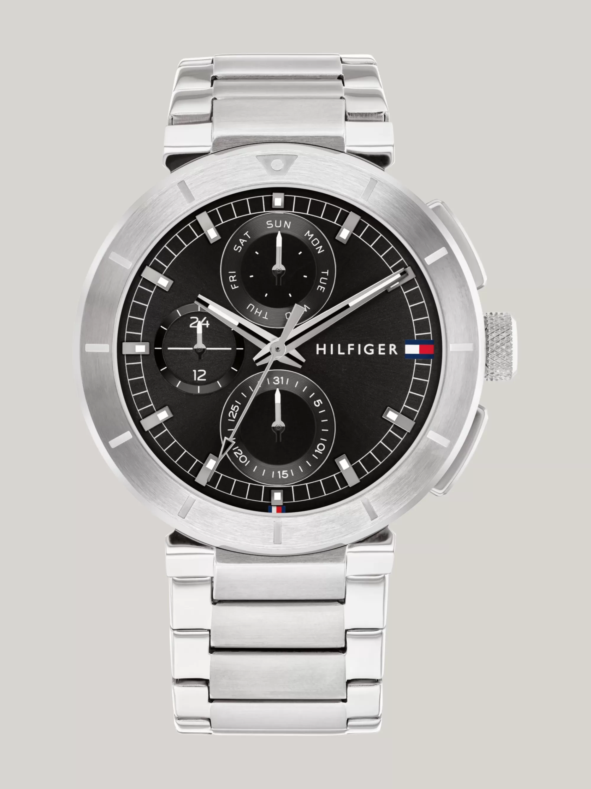 Horloges*Tommy Hilfiger Roestvrijstalen Horloge Met Schakelband SILVER