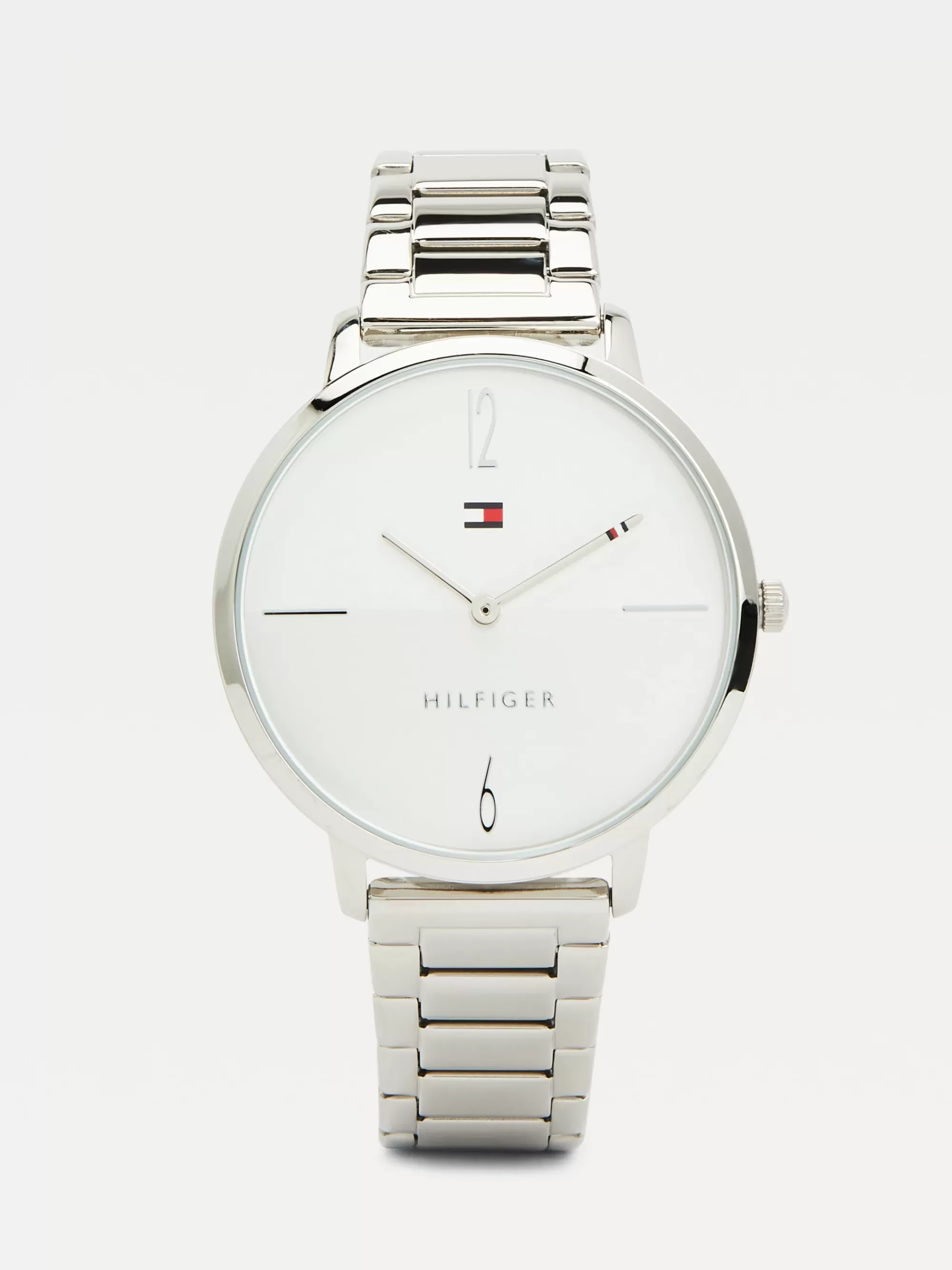 Horloges*Tommy Hilfiger Roestvrijstalen Horloge Met Schakelband SILVER