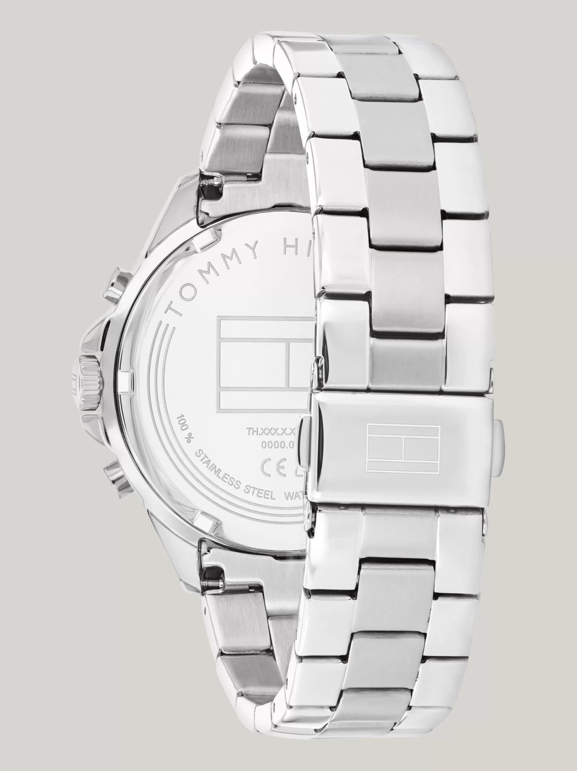 Horloges*Tommy Hilfiger Roestvrijstalen Horloge Met Schakelband SILVER