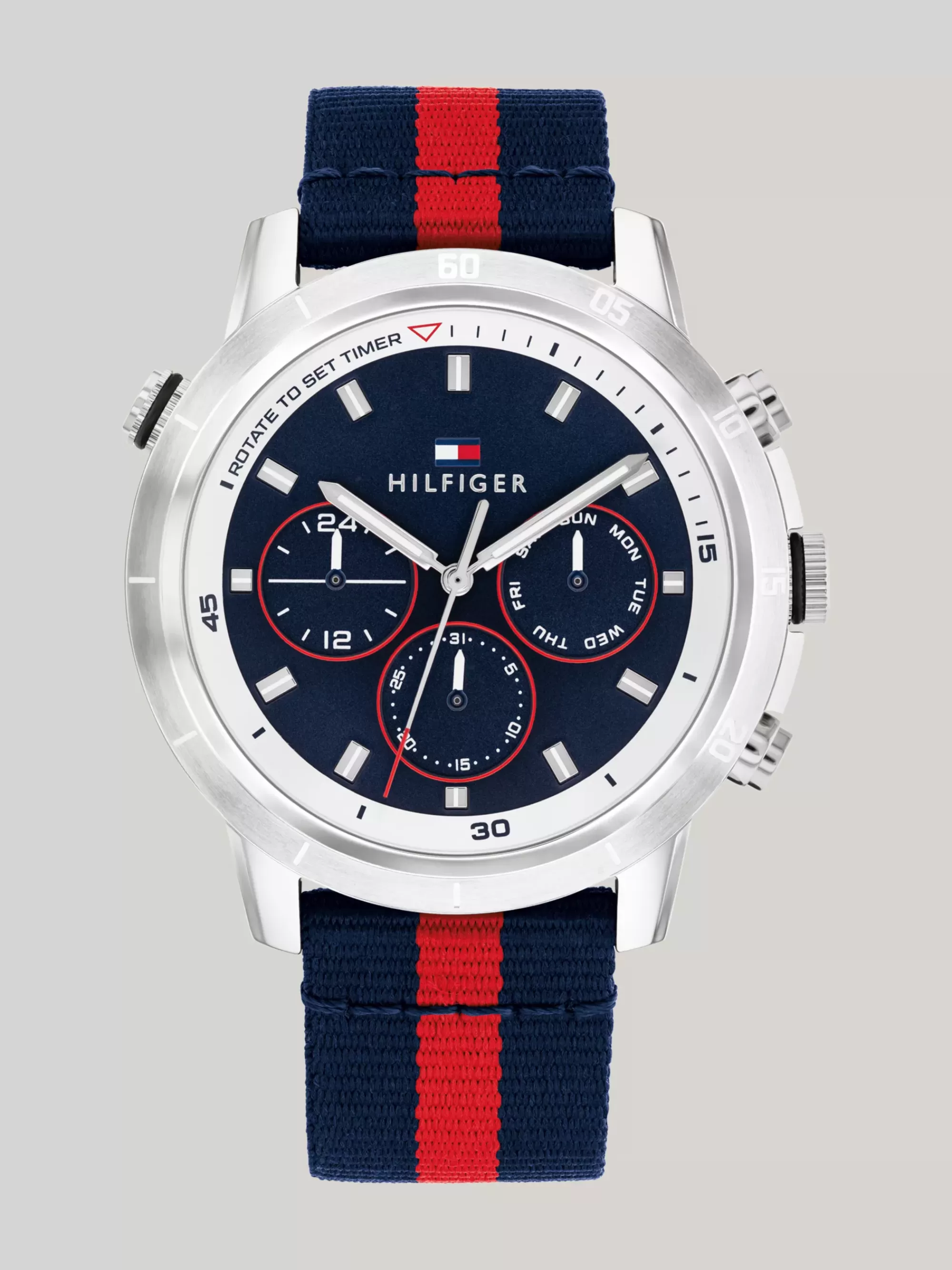 Horloges*Tommy Hilfiger Roestvrijstalen Horloge Met Signature-band BLUE