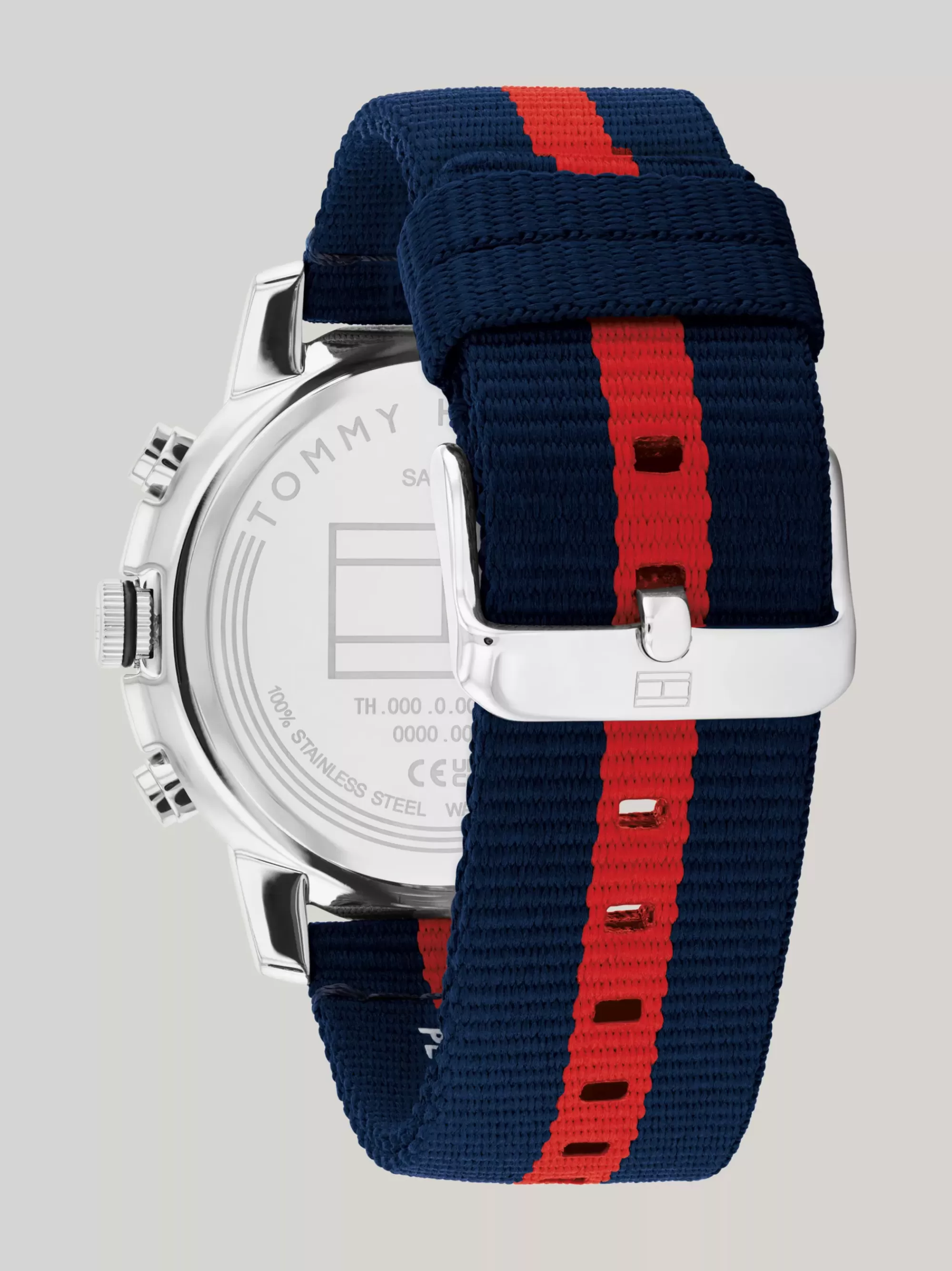 Horloges*Tommy Hilfiger Roestvrijstalen Horloge Met Signature-band BLUE