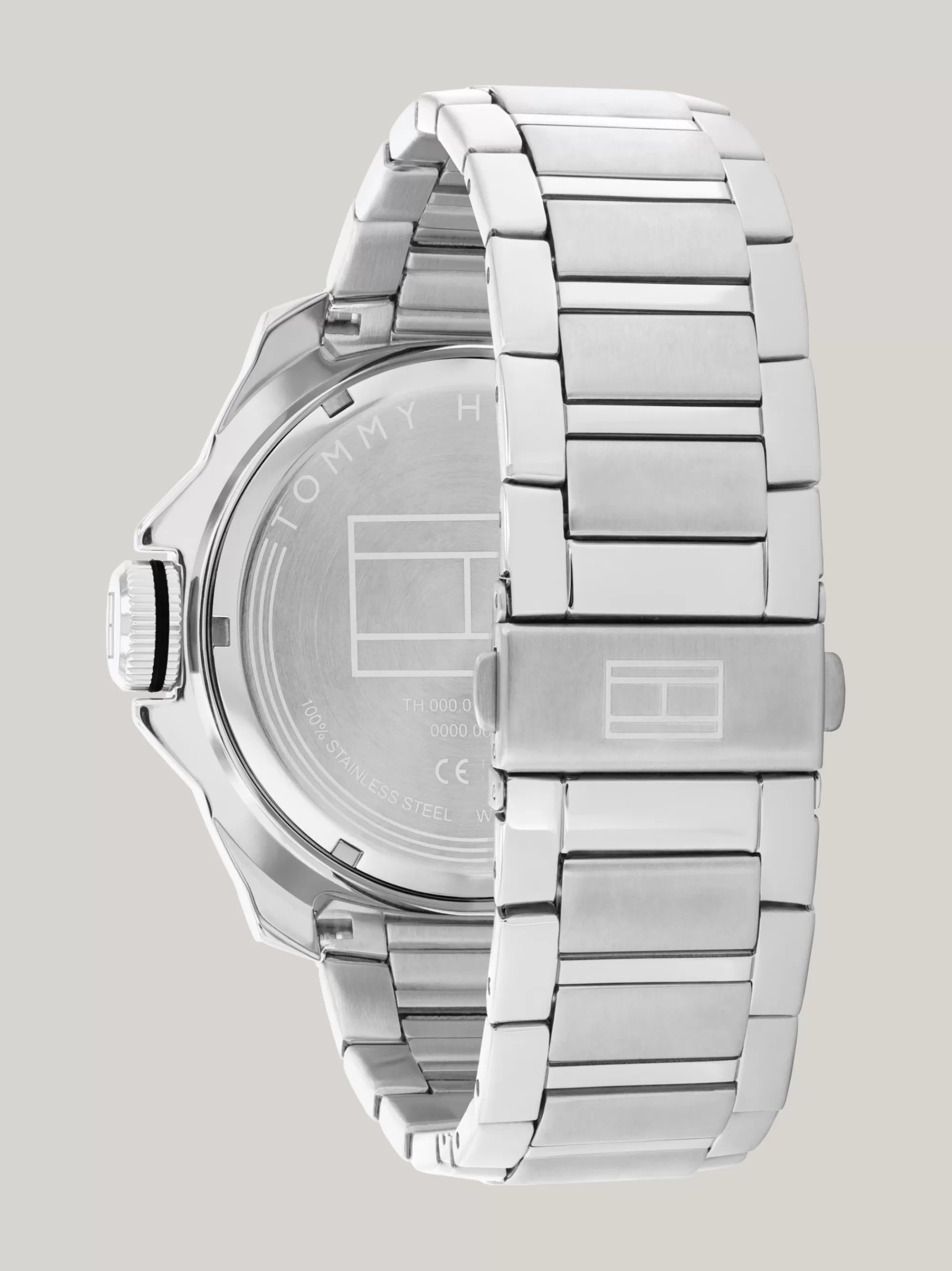 Horloges*Tommy Hilfiger Roestvrijstalen Sporthorloge Met Zwarte Bezel SILVER