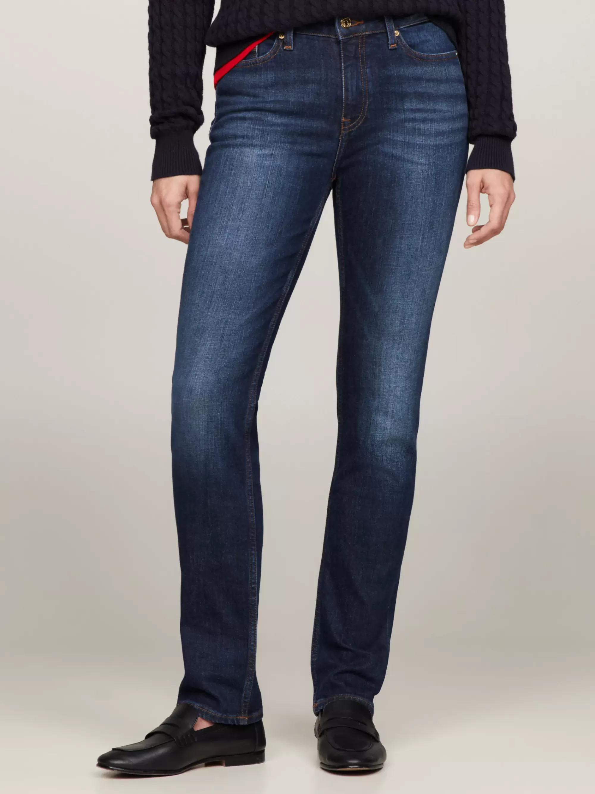 Jeans*Tommy Hilfiger Rome Heritage Faded Straight Fit Jeans ABSOLUTE BLUE WASH
