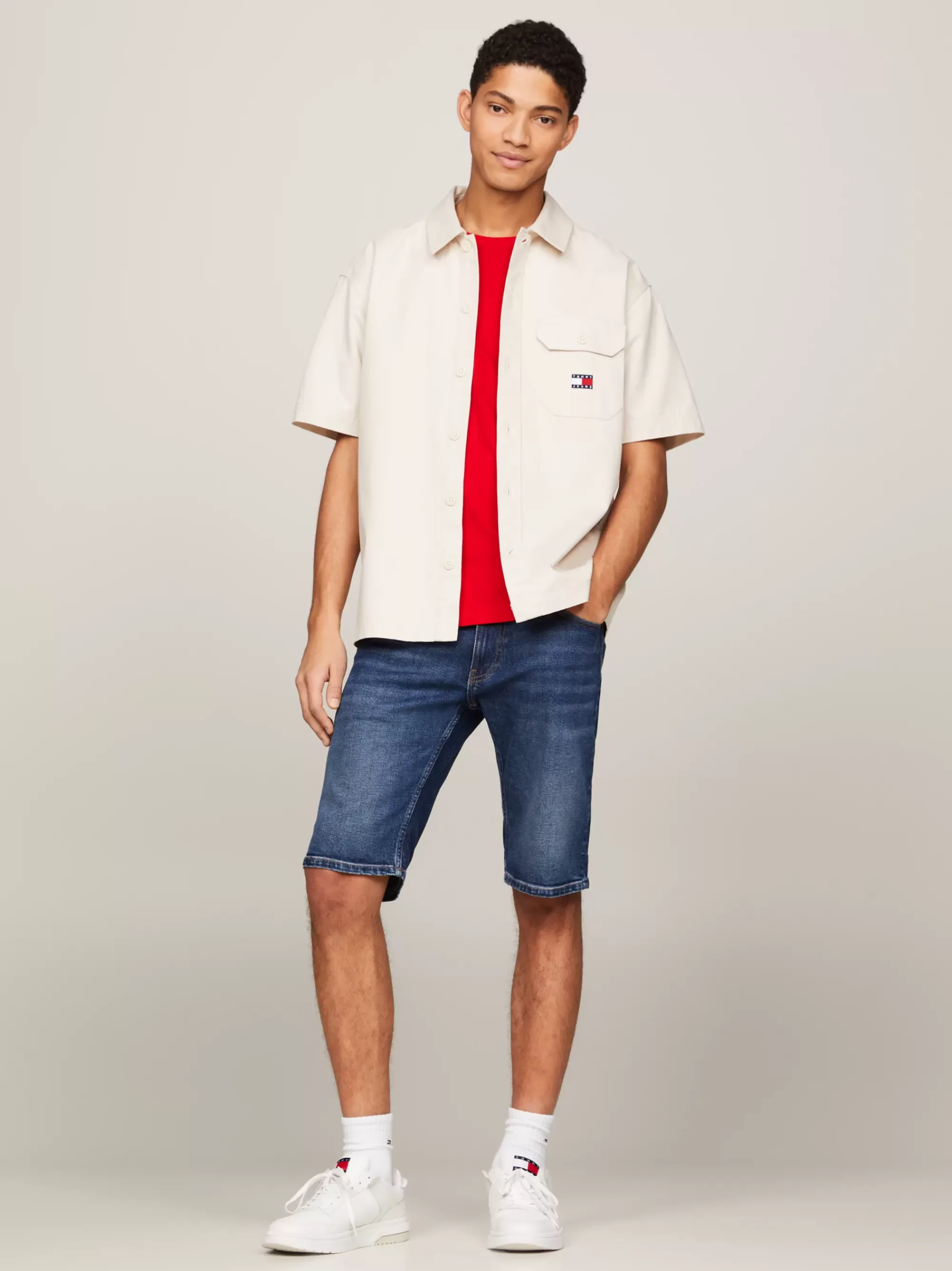 Korte Broeken*Tommy Hilfiger Ronnie Denim Short DENIM DARK