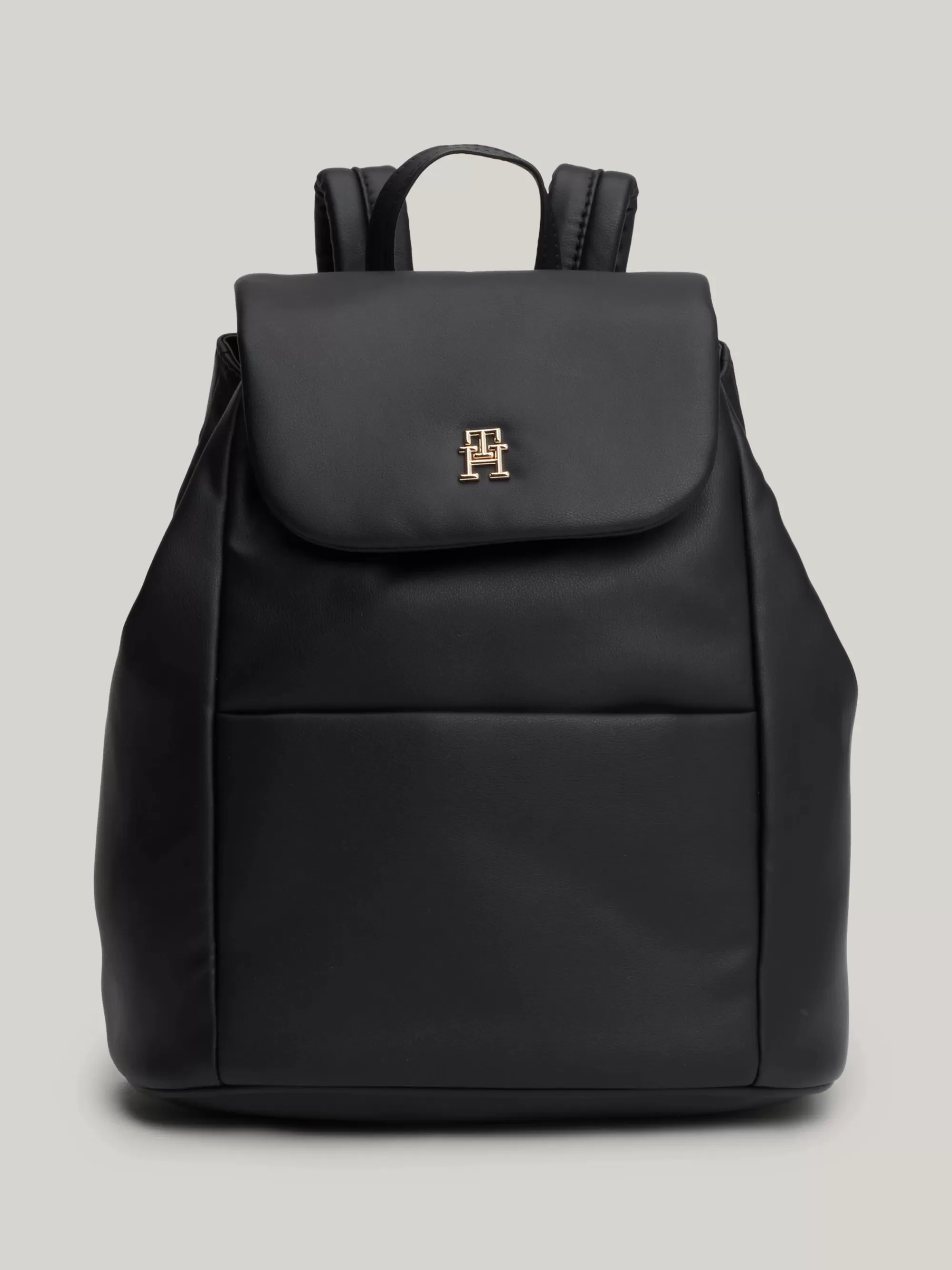 Rugzakken*Tommy Hilfiger Rugzak Met Metalen TH-monogram BLACK